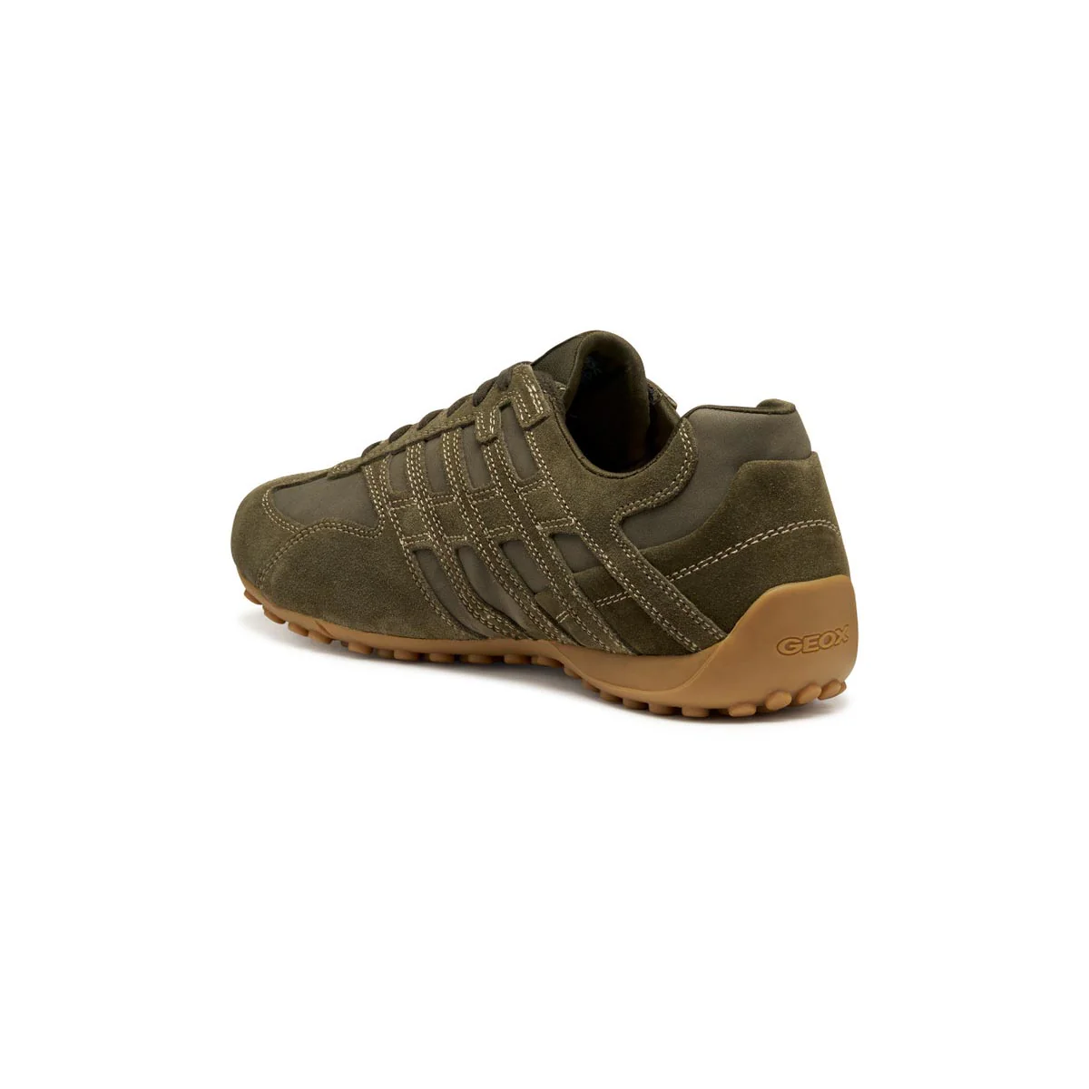 Sneakers verdi da Uomo in suede con suola traspirante Geox - Image 3