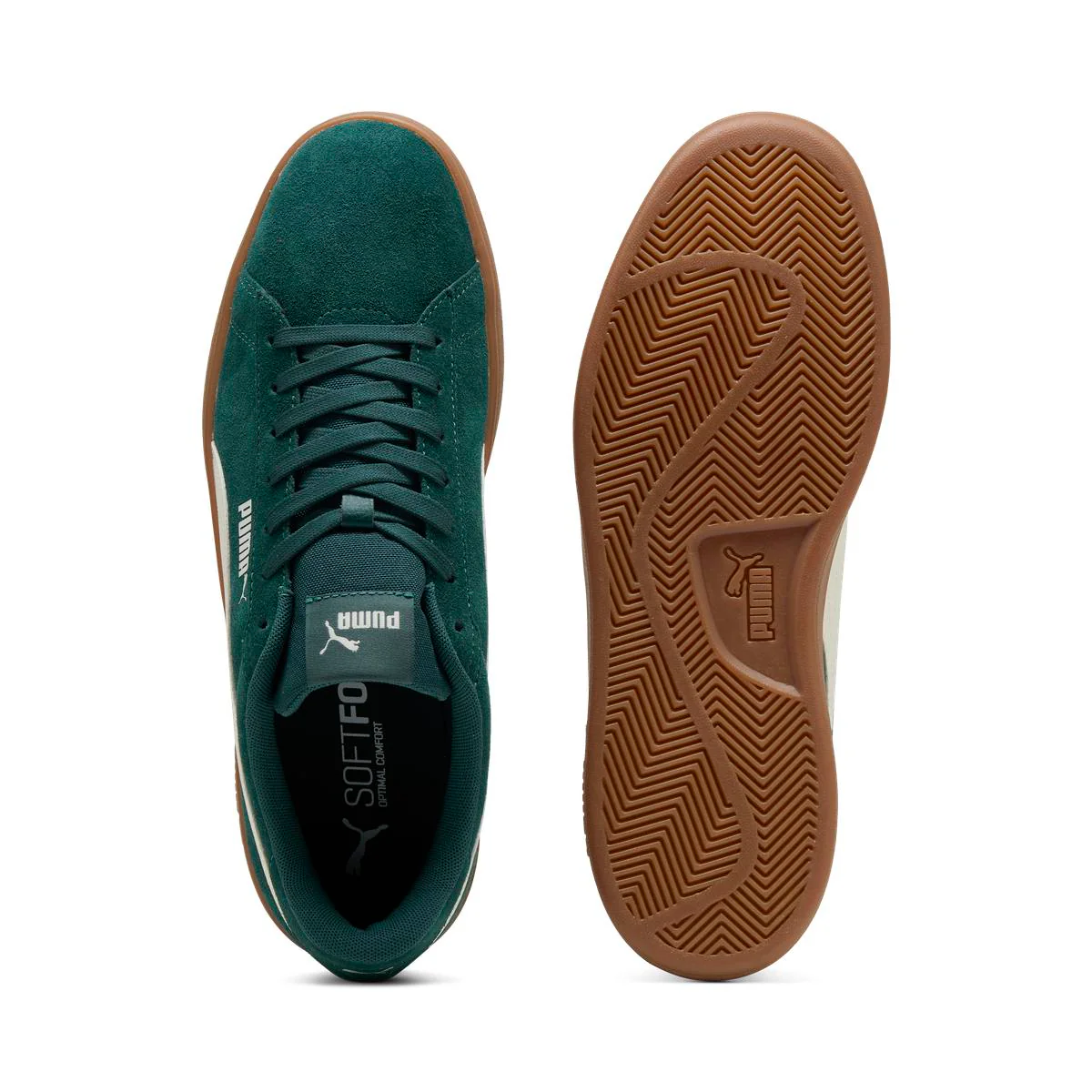 Sneakers verdi da Uomo in suede Puma Smash 3 - Image 4