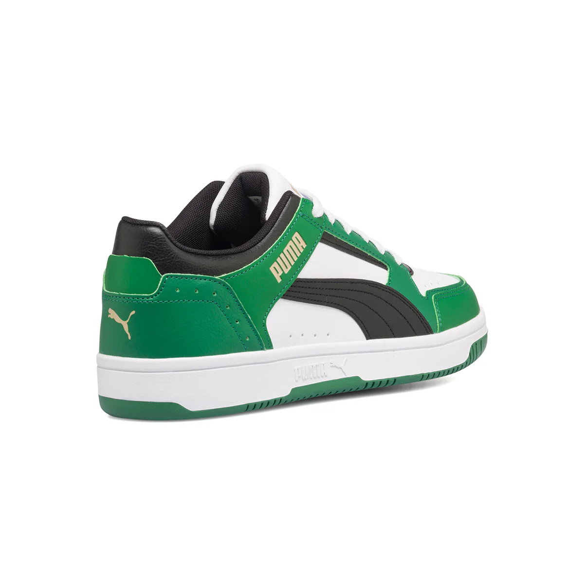 Sneakers verdi e bianche con logo a contrasto Puma Rebound Joy Low - Image 3