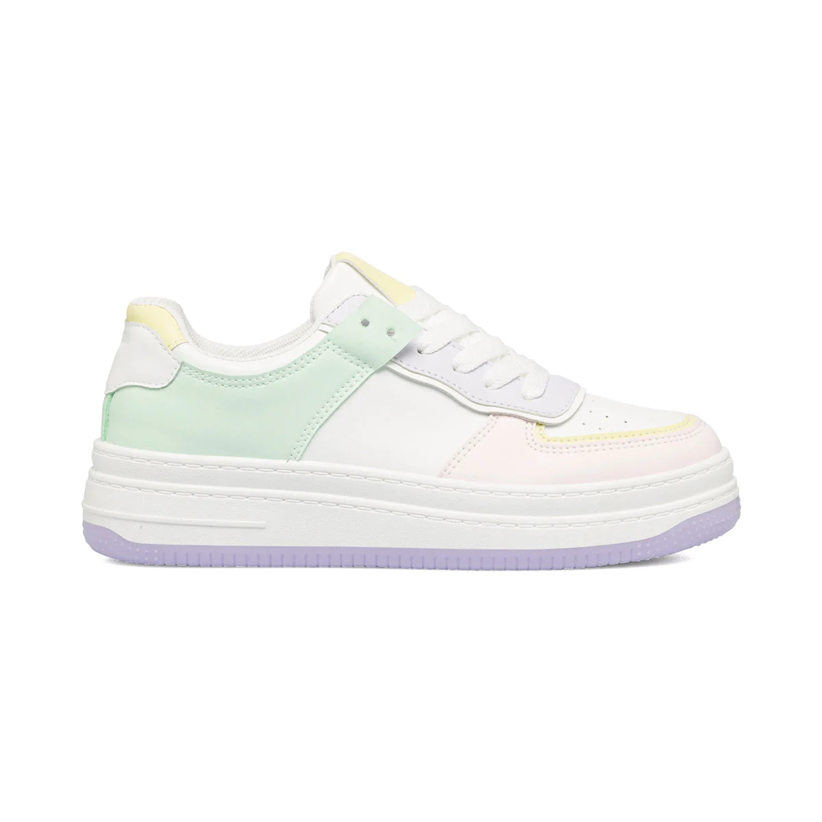 Sneakers verdi e bianche da donna con dettagli traforati Lora Ferres - Image 4