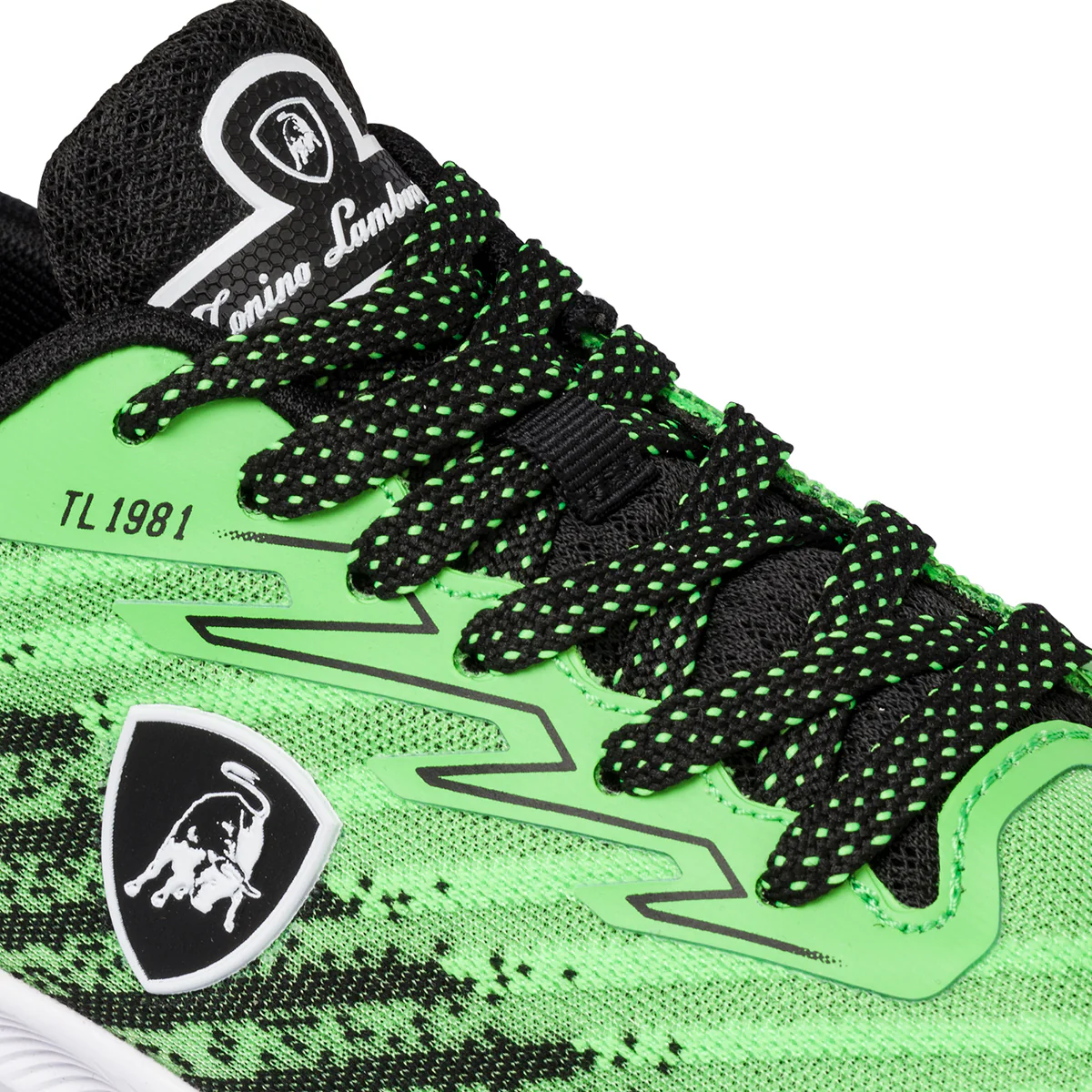 Sneakers verdi e nere da ragazzo con logo laterale Tonino Lamborghini Raptorkick Signature - Image 6