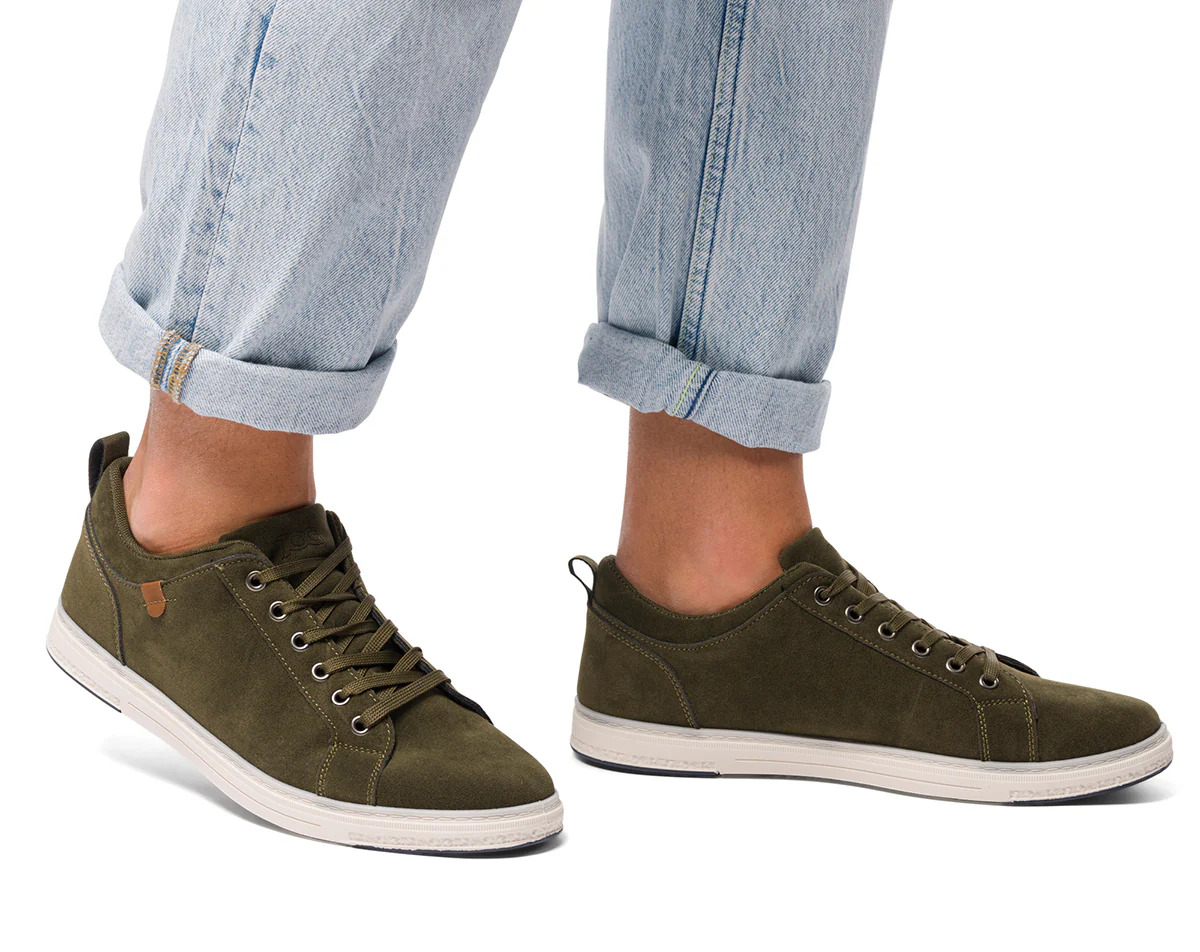 Sneakers verdi in tessuto da uomo Jog