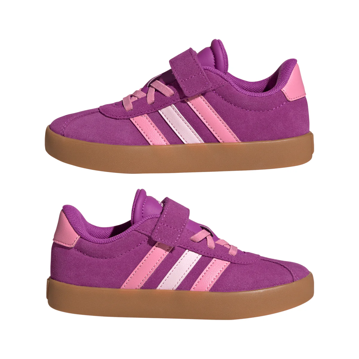 Sneakers viola da Bambina con chiusura a strappo VL COURT 3.0 adidas - Image 4