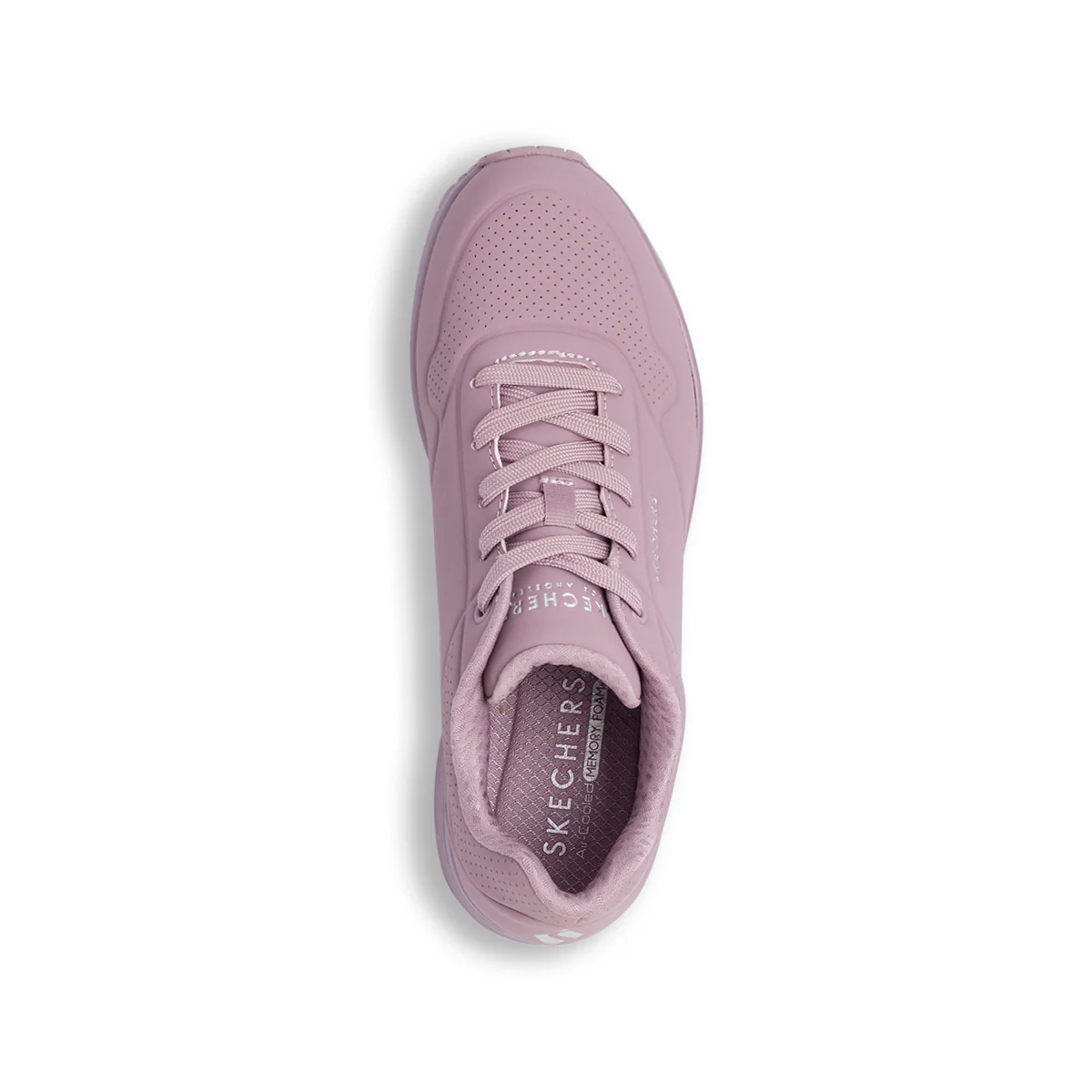 Sneakers viola da donna con suola ad aria Skechers Uno - Image 6