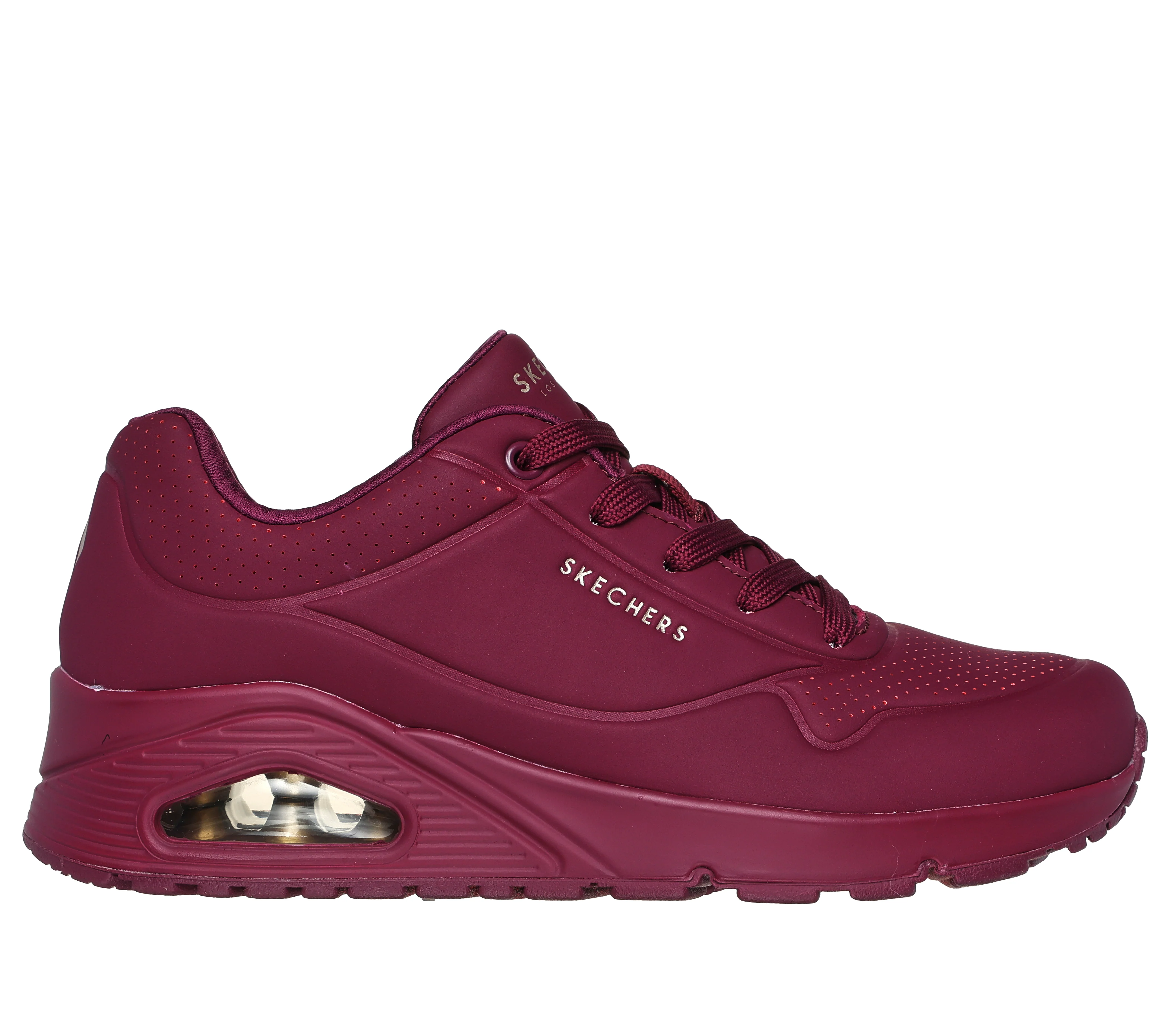 Sneakers viola da donna con suola ad aria Skechers Uno