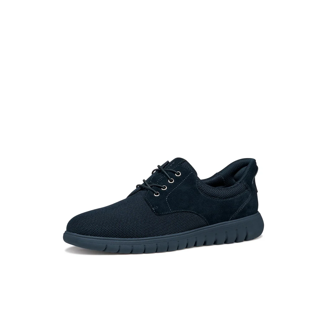Sneakers Blu Uomo con effetto scamosciato e suola traspirante Geox Fast In - Image 2