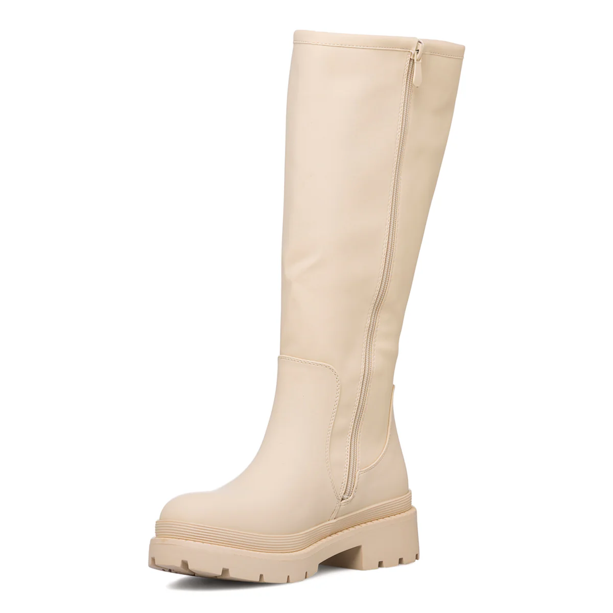 Stivali beige da donna con suola chunky Lora Ferres - Image 4
