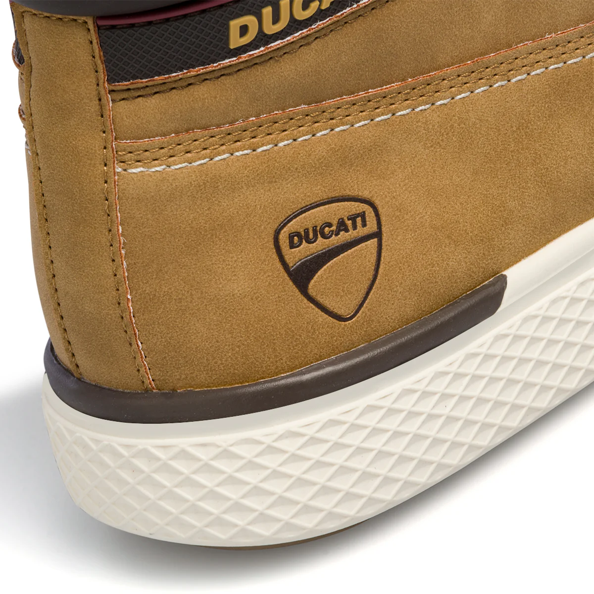 Stivaletti beige da uomo con logo laterale Ducati Wave - Image 11