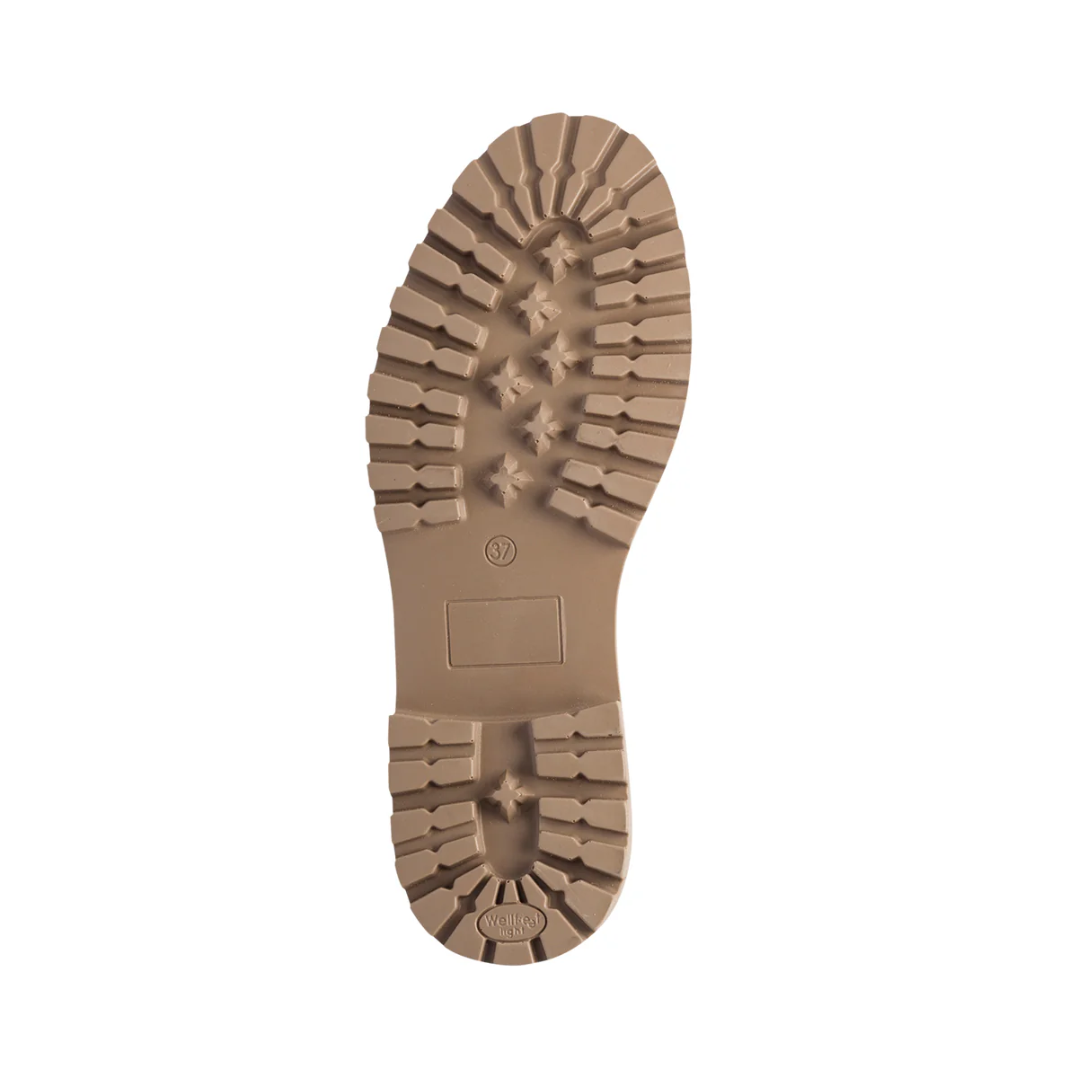 Stivaletti beige in pelle arricciata con cinturino Primopiano - Image 4