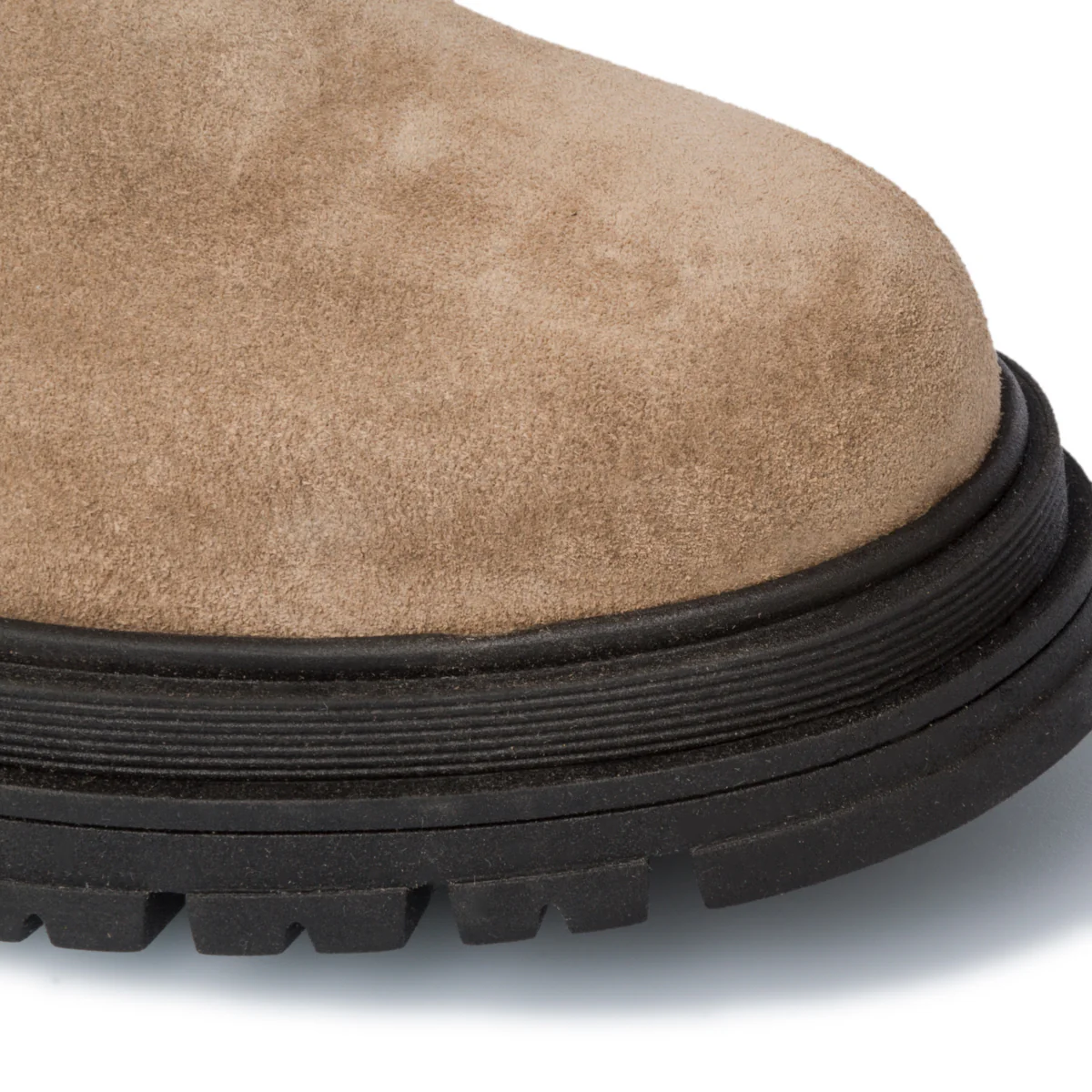 Stivaletti beige in pelle scamosciata con inserti elastici Swish Jeans - Image 5