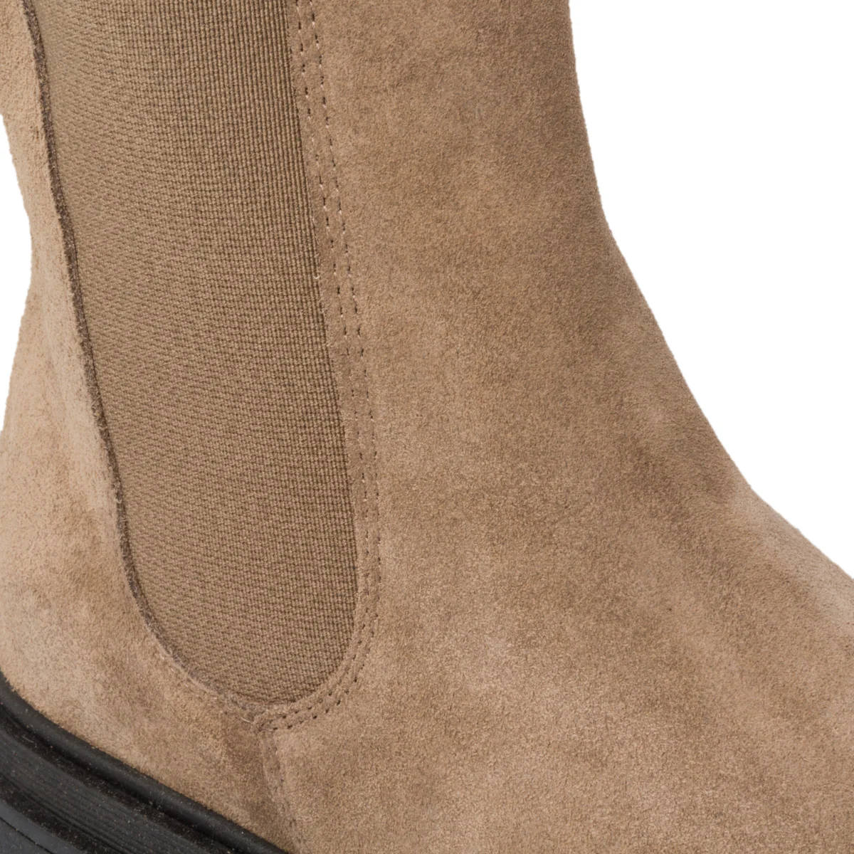 Stivaletti beige in pelle scamosciata con inserti elastici Swish Jeans - Image 6