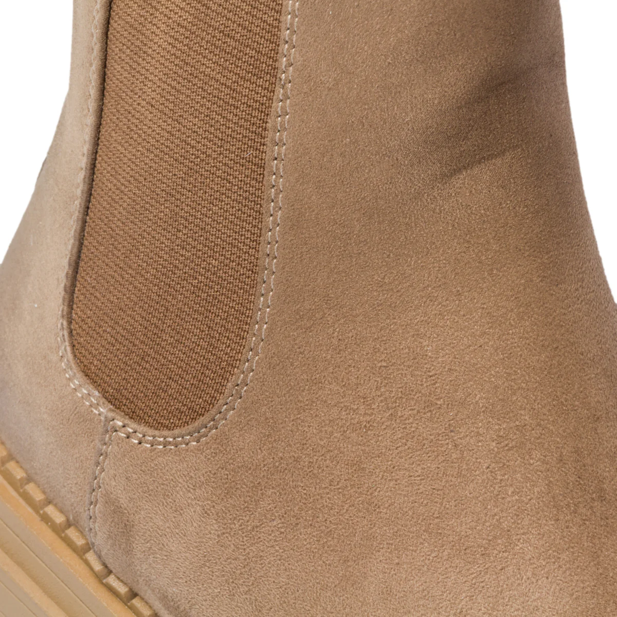 Stivaletti beige scamosciati con inserti elastici Swish Jeans - Image 6