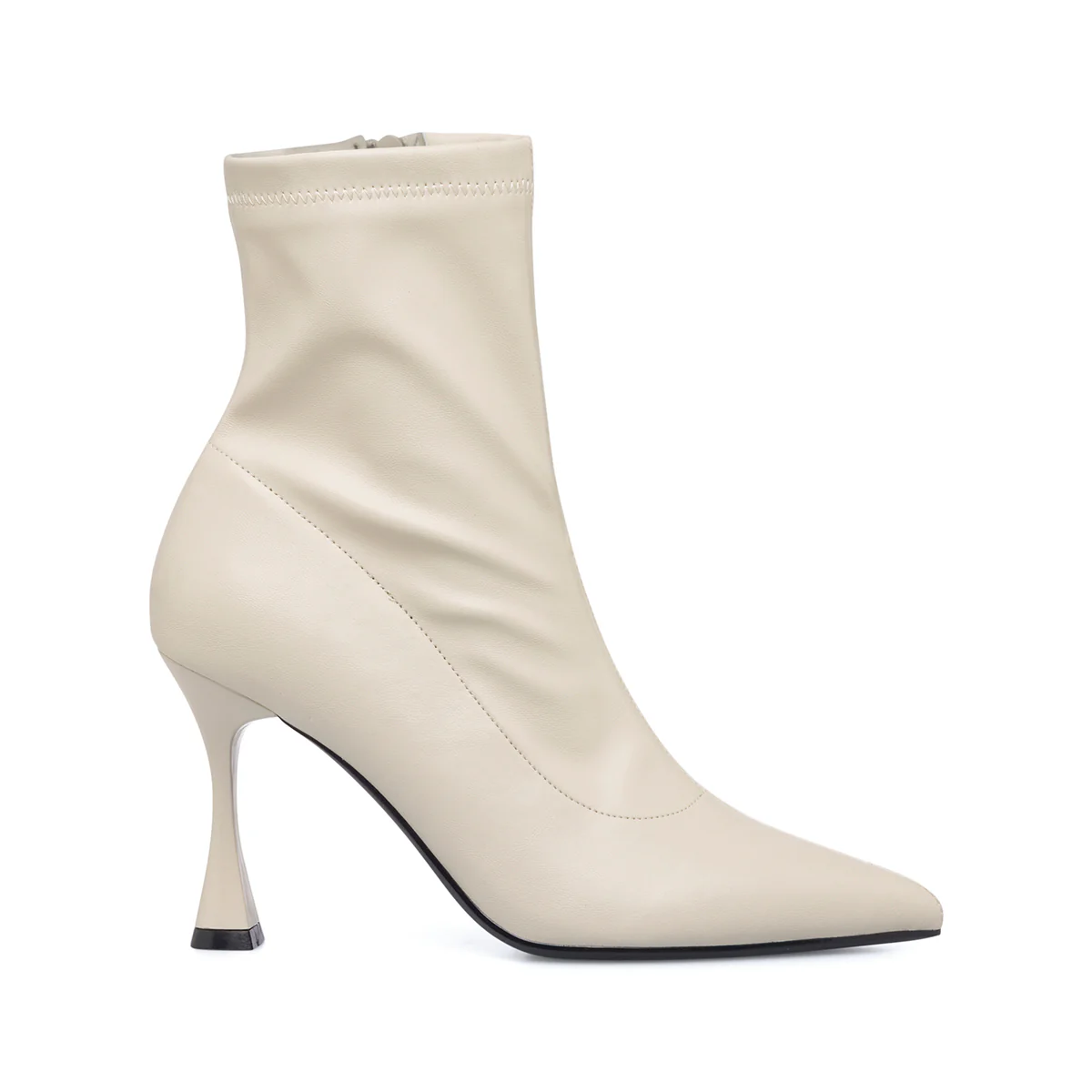 Stivaletti bianchi da donna con tacco a rocchetto 9 cm Lora Ferres - Image 12