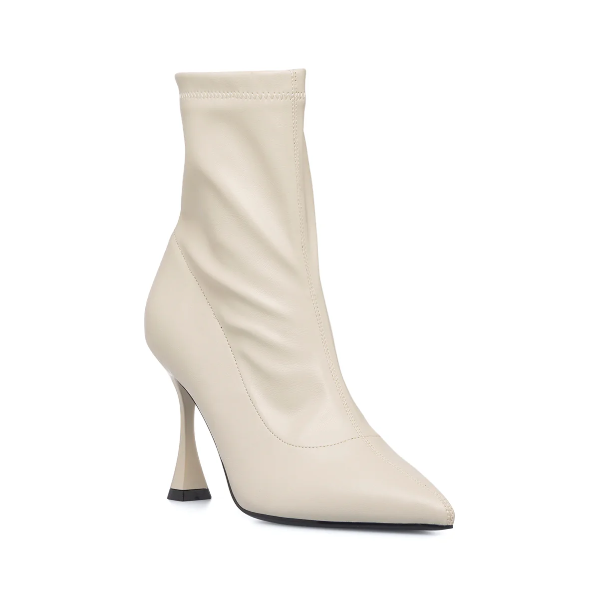 Stivaletti bianchi da donna con tacco a rocchetto 9 cm Lora Ferres - Image 13