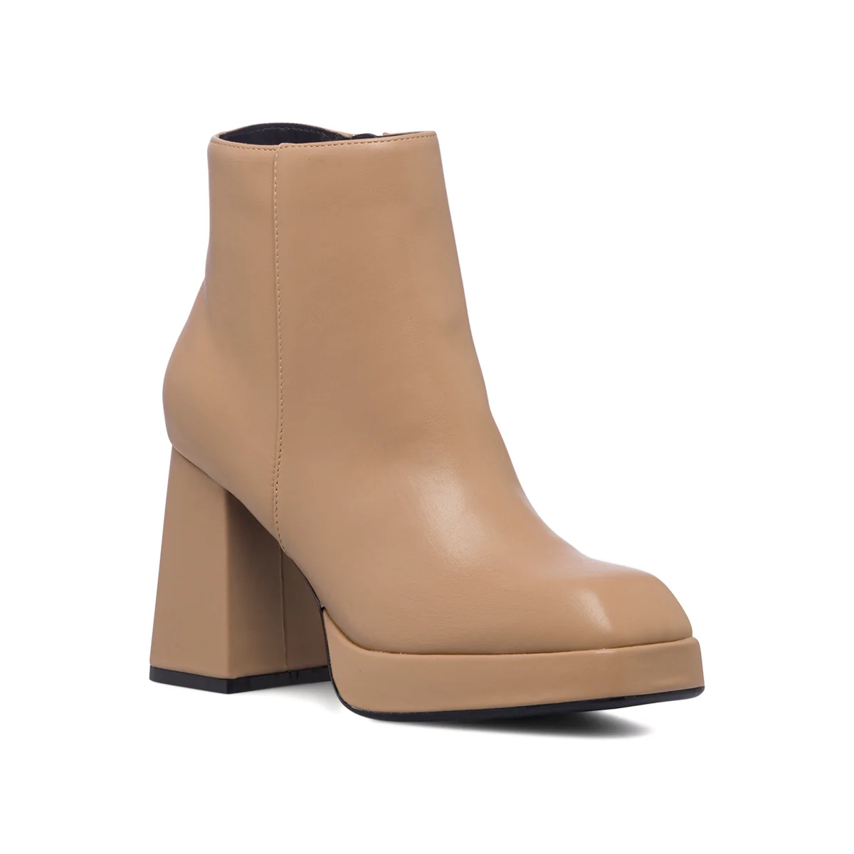 Stivaletti beige da donna con punta squadrata e tacco a blocco 9 cm  Swish Jeans - Image 13