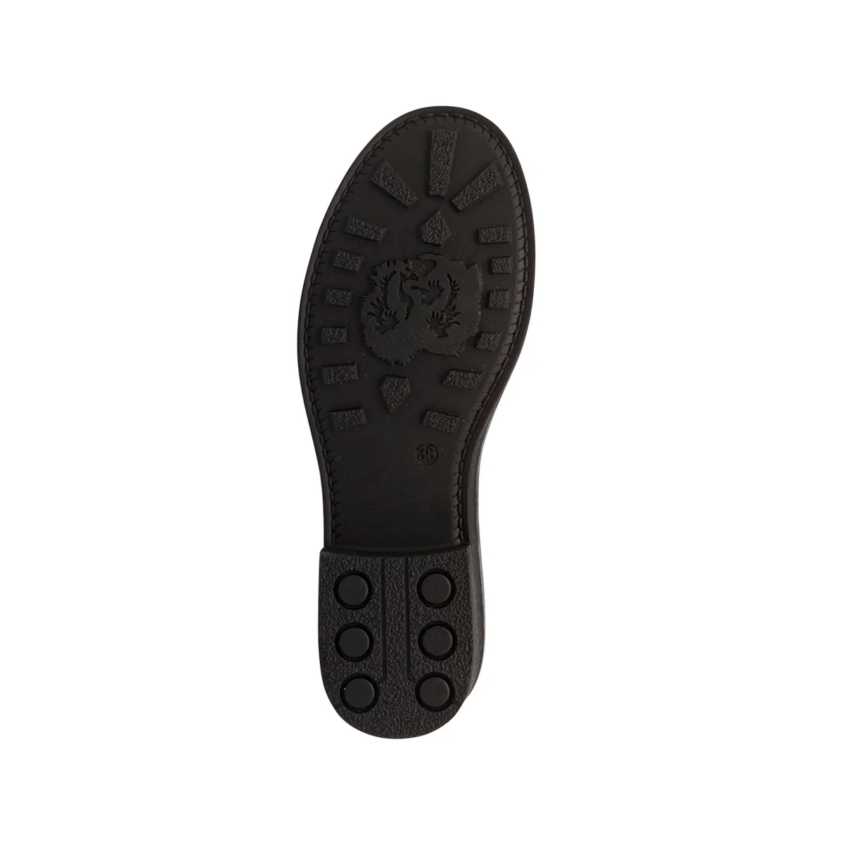 Stivaletti biker boots da donna neri con fibbie e borchie Lora Ferres - Image 6