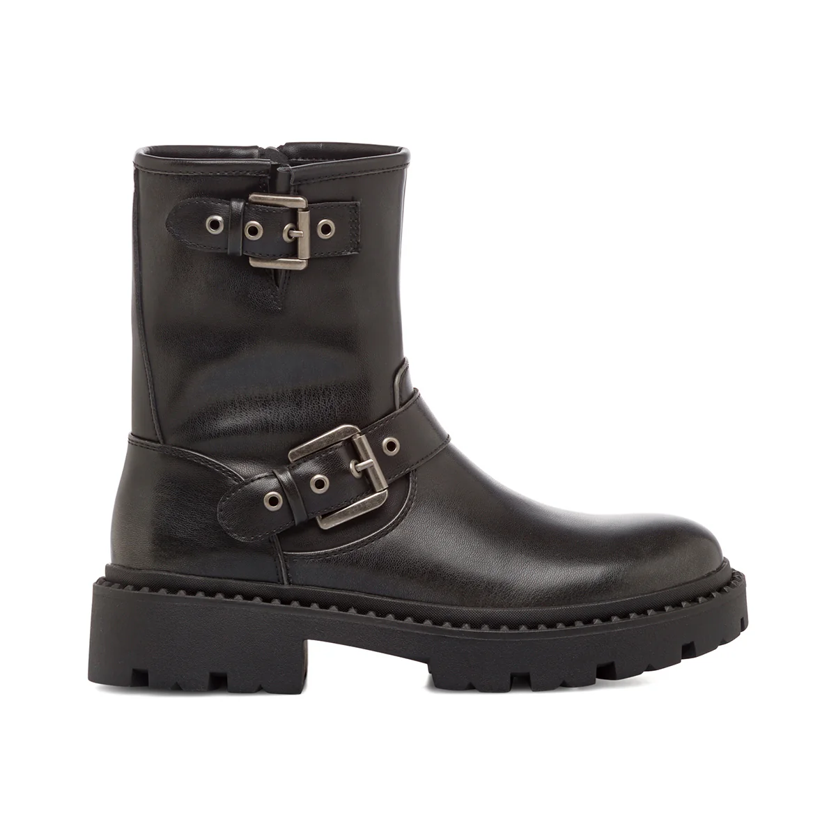 Stivaletti biker neri da Donna con fibbie Swish Jeans