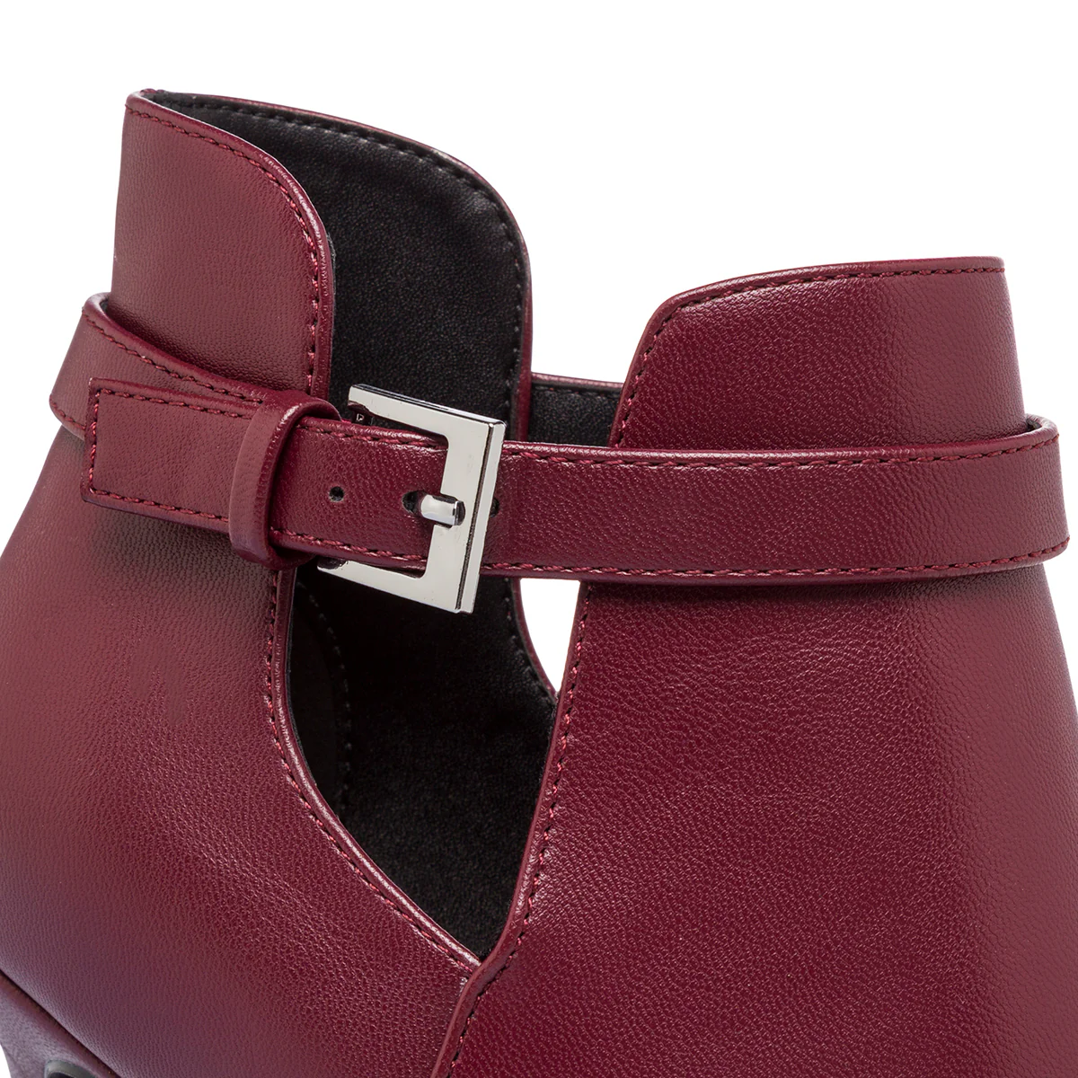 Stivaletti Bordeaux da Donna con tacco 8,5 cm e fibbia Lora Ferres - Image 8