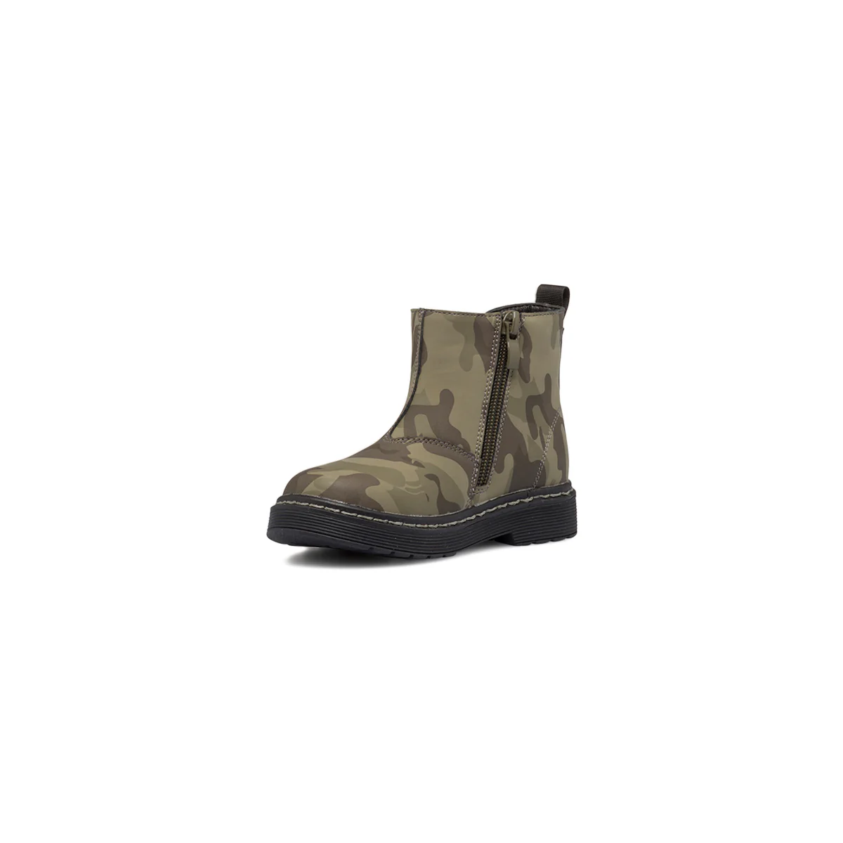 Stivaletti camouflage da bambino con zip e inserto elastico Birilli&Monelli - Image 4