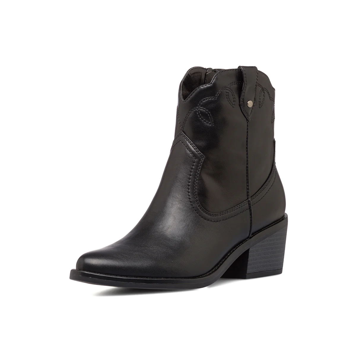 Stivaletti camperos texani neri da donna con tacco 6 cm Swish Jeans - Image 5