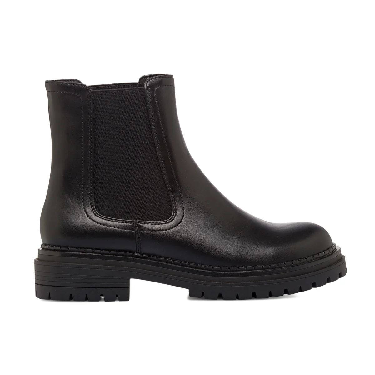 Stivaletti Chelsea da donna neri con suola carrarmato Swish Jeans - Image 2