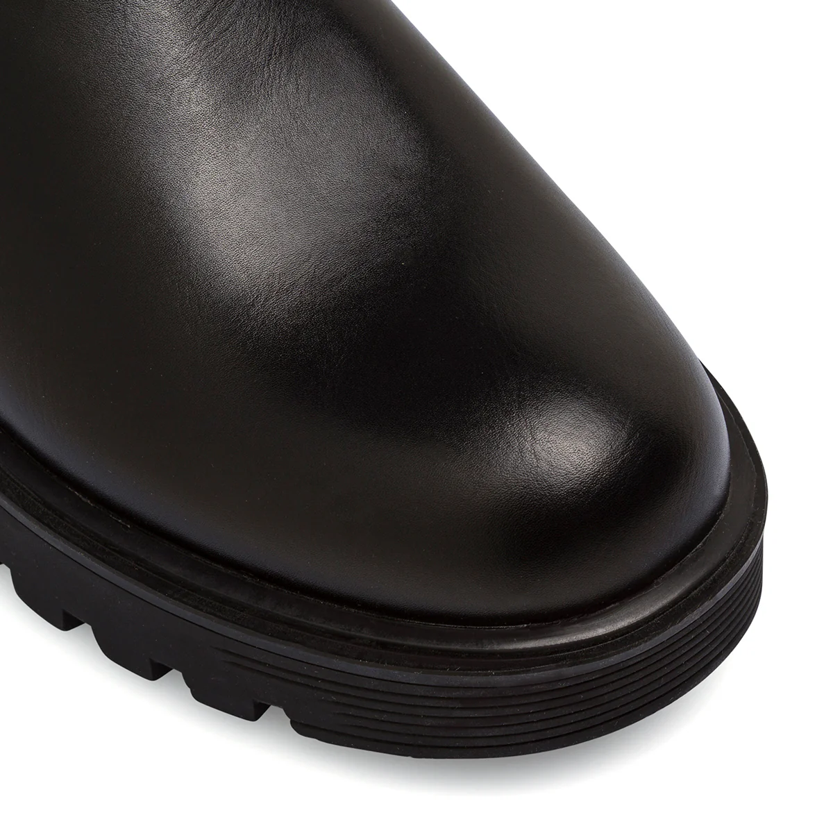 Stivaletti Chelsea da donna neri con suola platform e strass sul tallone Lumberjack - Image 4
