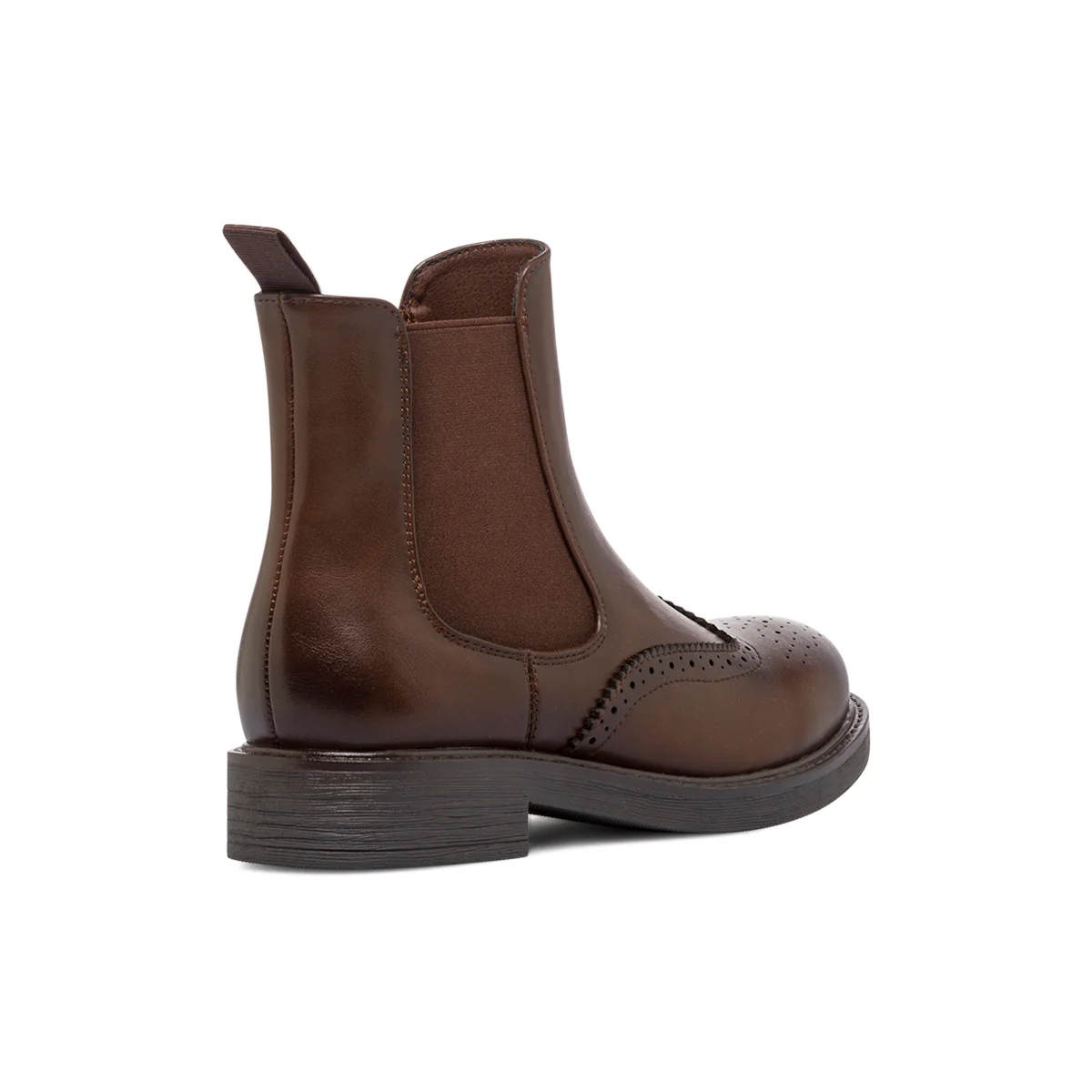 Stivaletti Chelsea marroni da Donna con dettagli Brogue Lora Ferres - Image 3