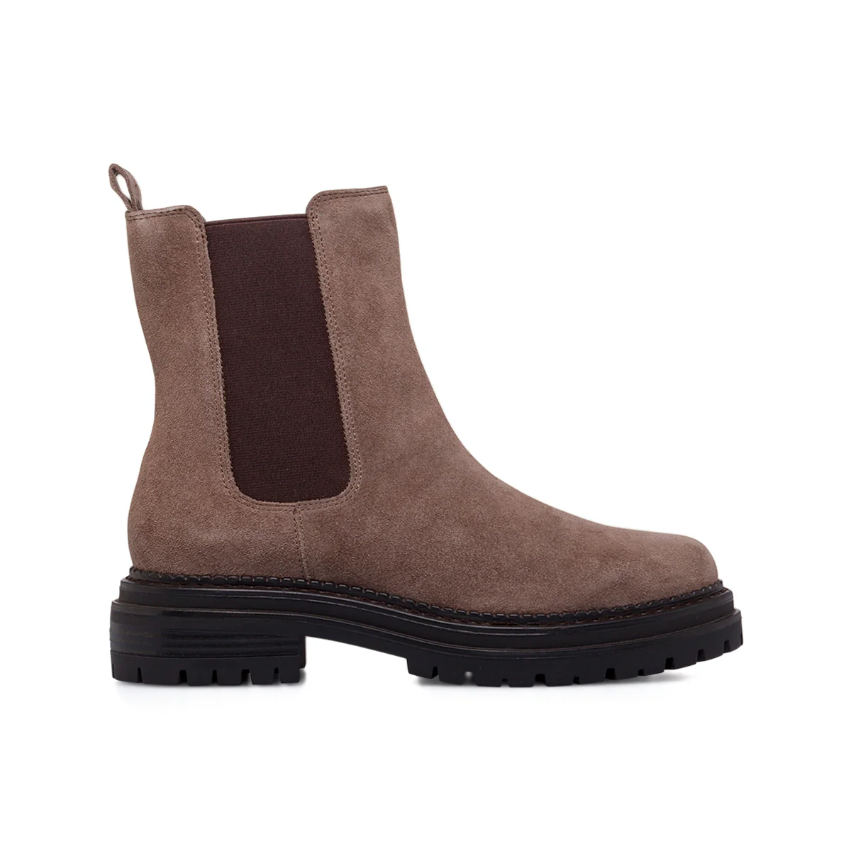 Stivaletti Chelsea Marroni da Donna in suede effetto scamosciato Primopiano - Image 4