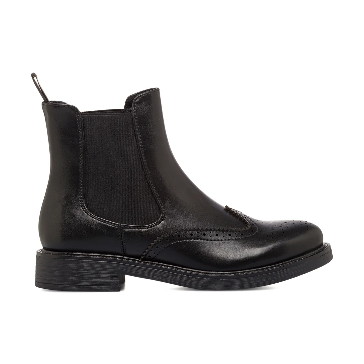 Stivaletti Chelsea neri da Donna con dettaglio Brogue Lora Ferres - Image 4