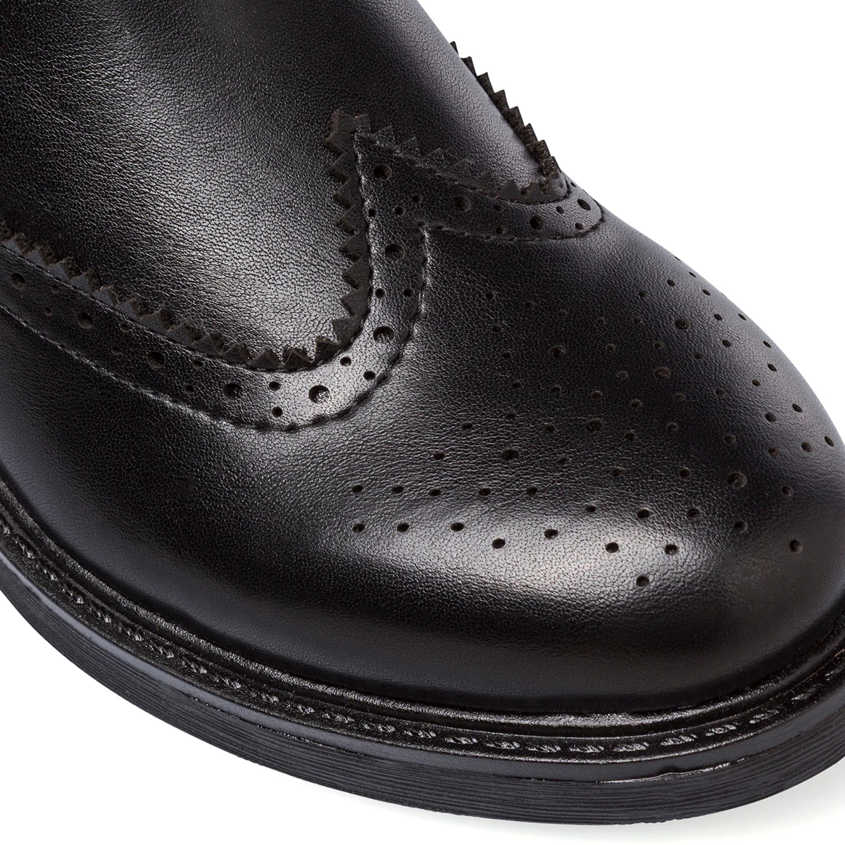 Stivaletti Chelsea neri da Donna con dettaglio Brogue Lora Ferres - Image 7
