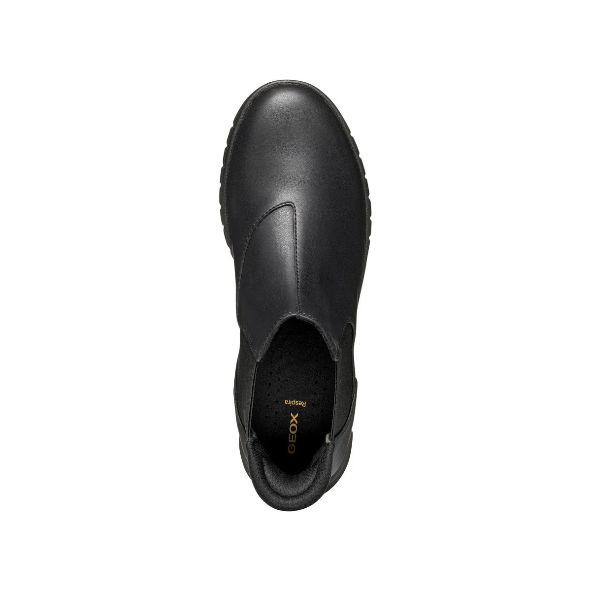 Stivaletti Chelsea traspiranti da donna neri Geox con design slip-on - Image 5