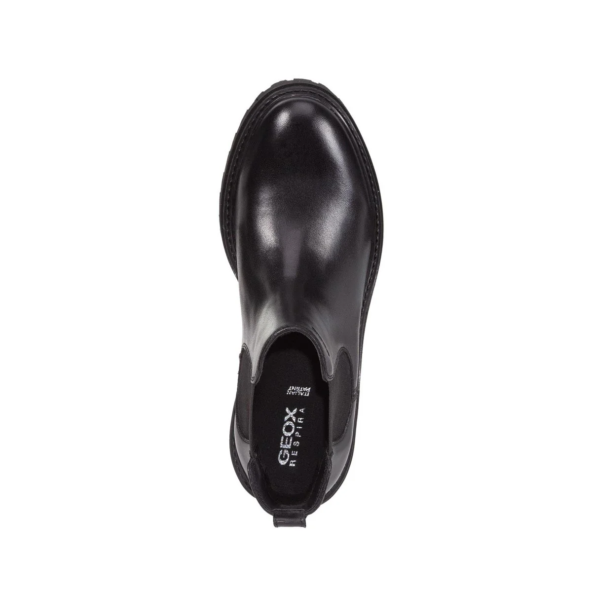 Stivaletti Chelsea traspiranti da donna neri in Pelle Geox - Image 5
