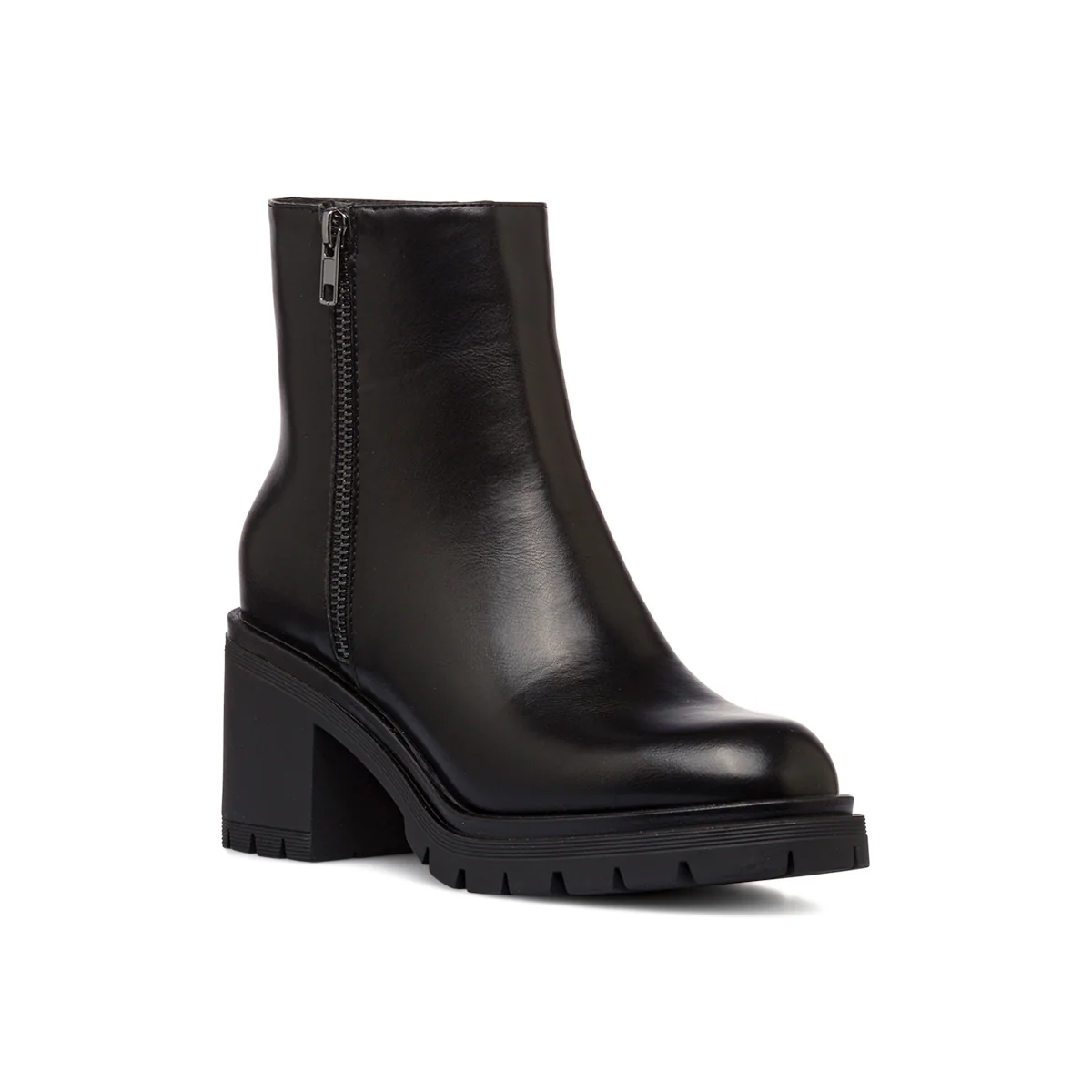 Stivaletti chunky neri con tacco 7,5 cm da donna Lora Ferres - Image 2