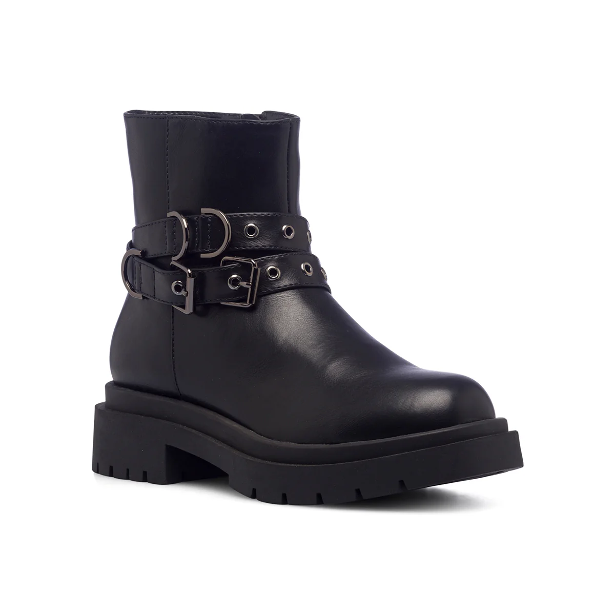 Stivaletti chunky neri da donna con cinturino Swish Jeans - Image 3