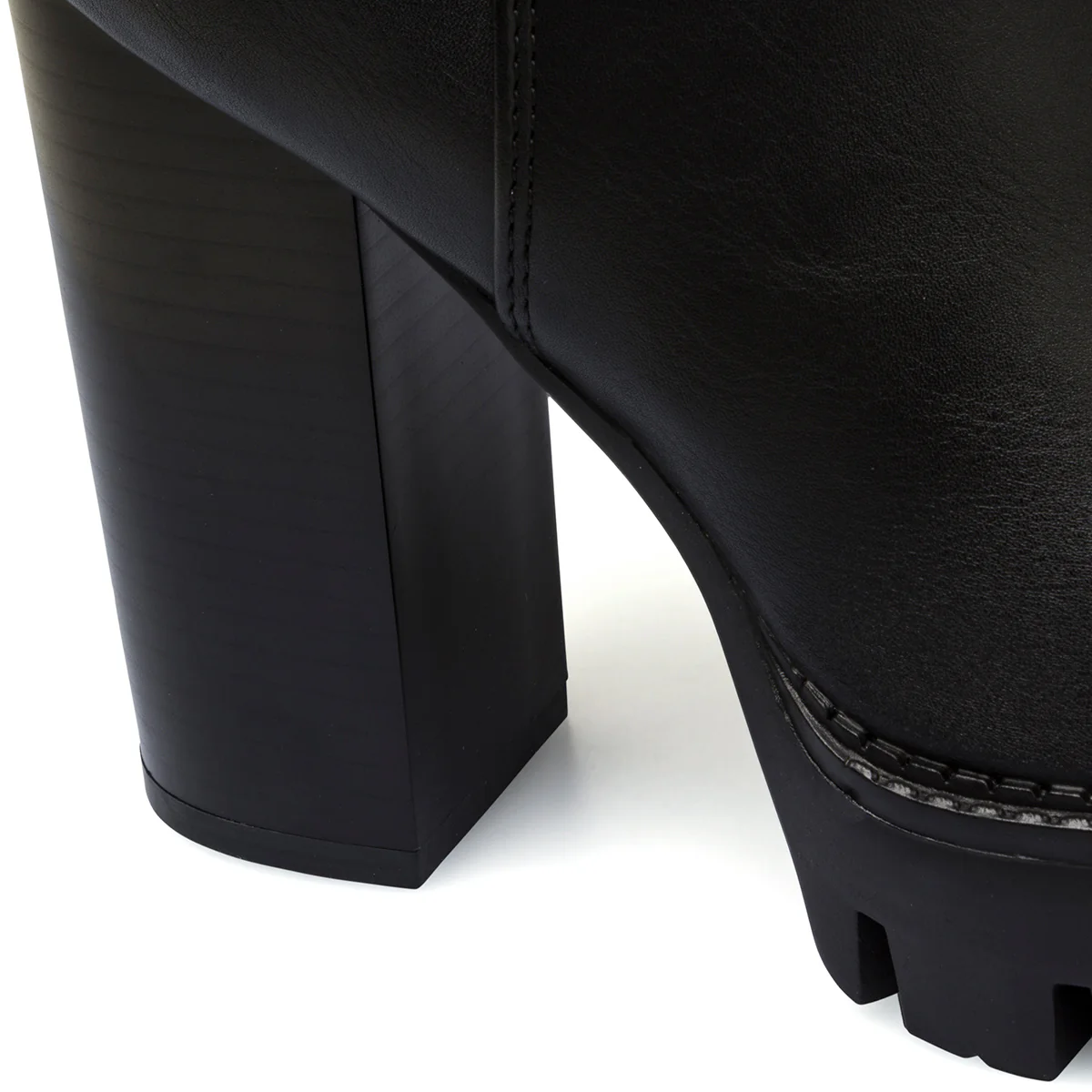 Stivaletti chunky neri da donna con tacco 12 cm Lora Ferres - Image 7