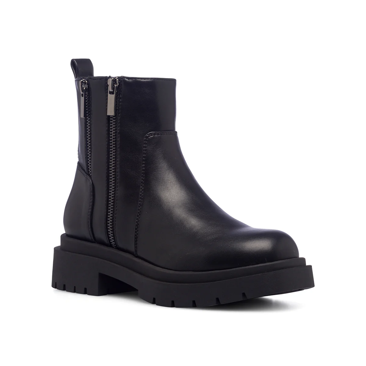 Stivaletti chunky neri da donna con zip laterali Swish Jeans - Image 2