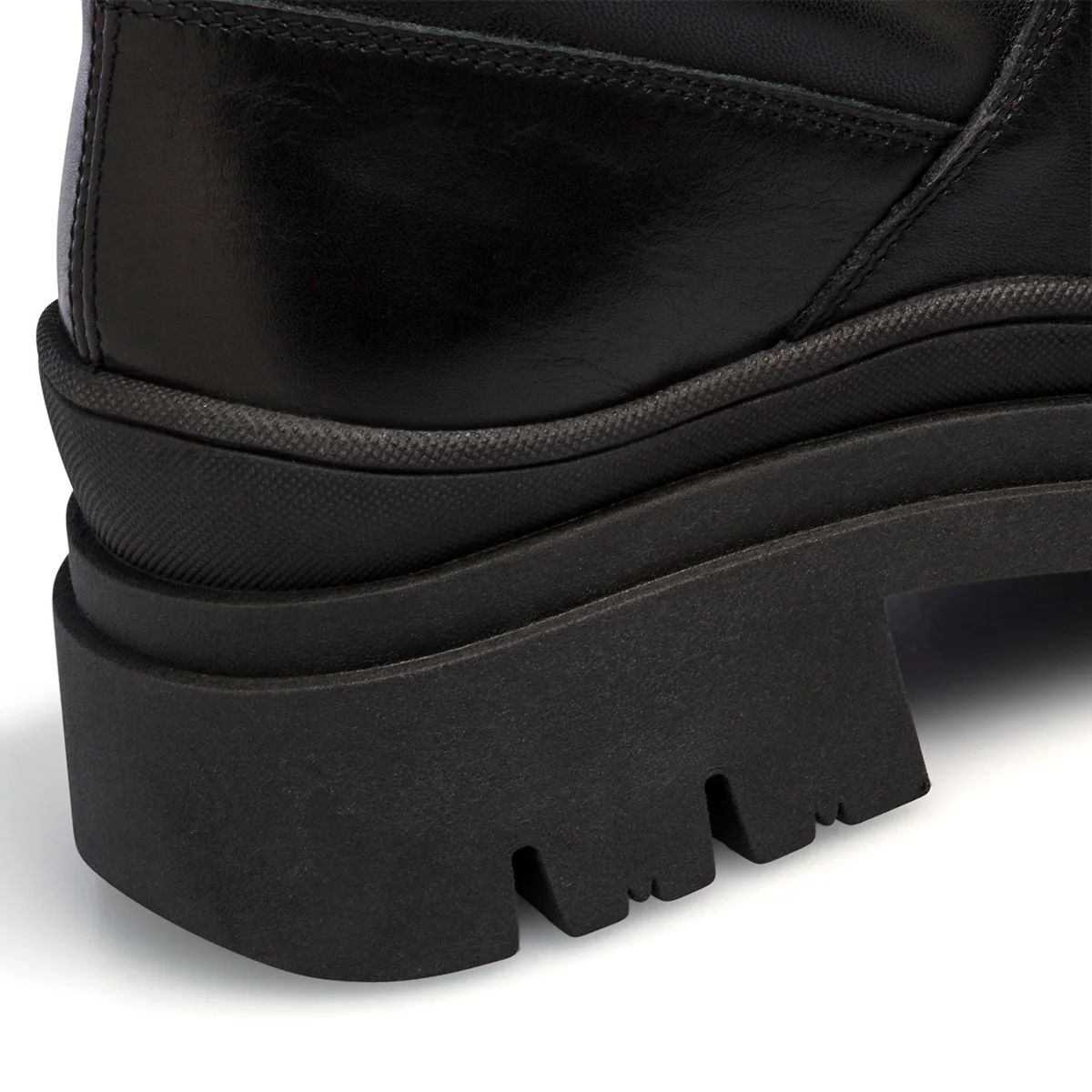 Stivaletti chunky neri in pelle da donna Primopiano - Image 7