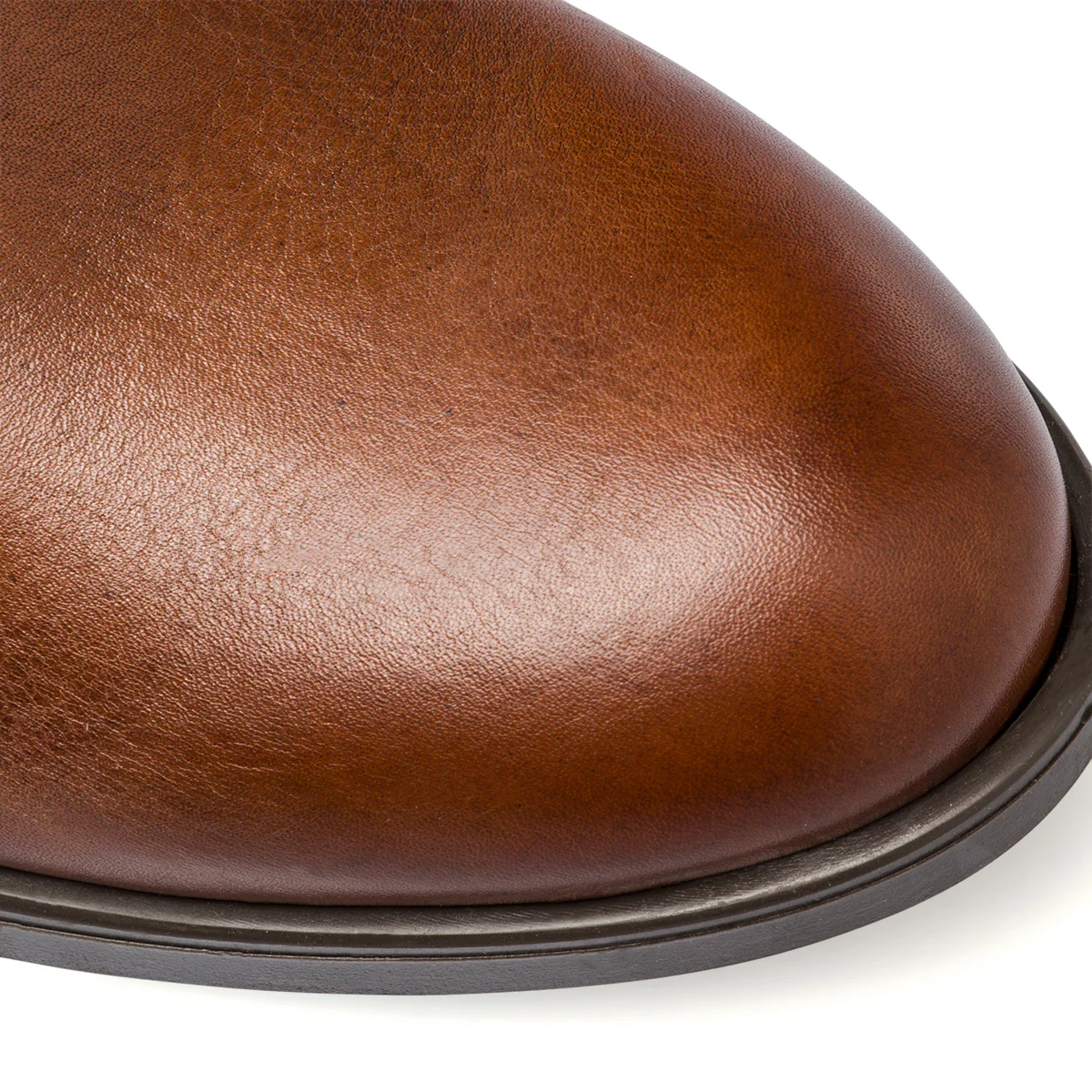 Stivaletti color cuoio da donna in pelle con inserti elastici Primopiano - Image 4