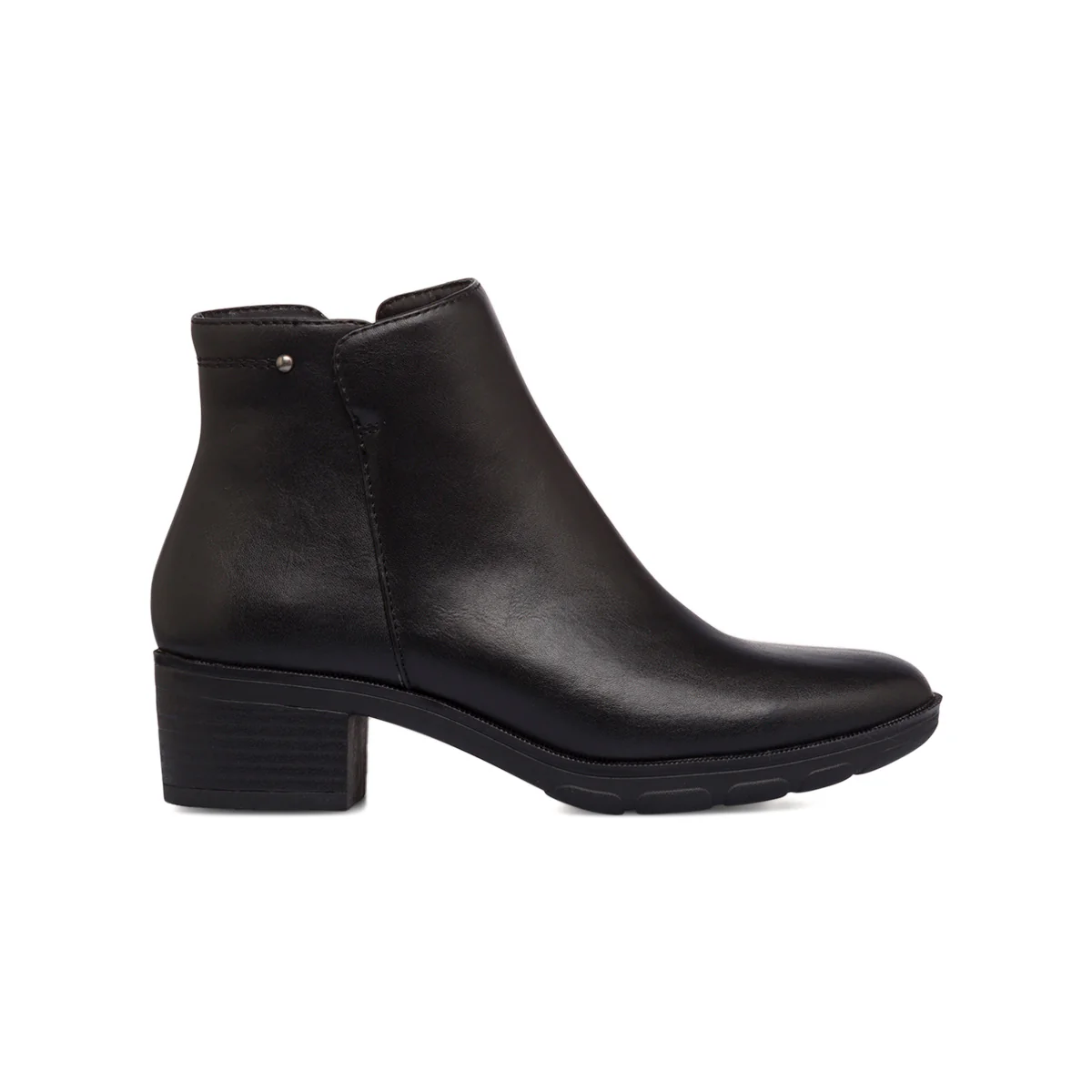 Stivaletti comfort da donna neri con tacco 5 cm P Soft