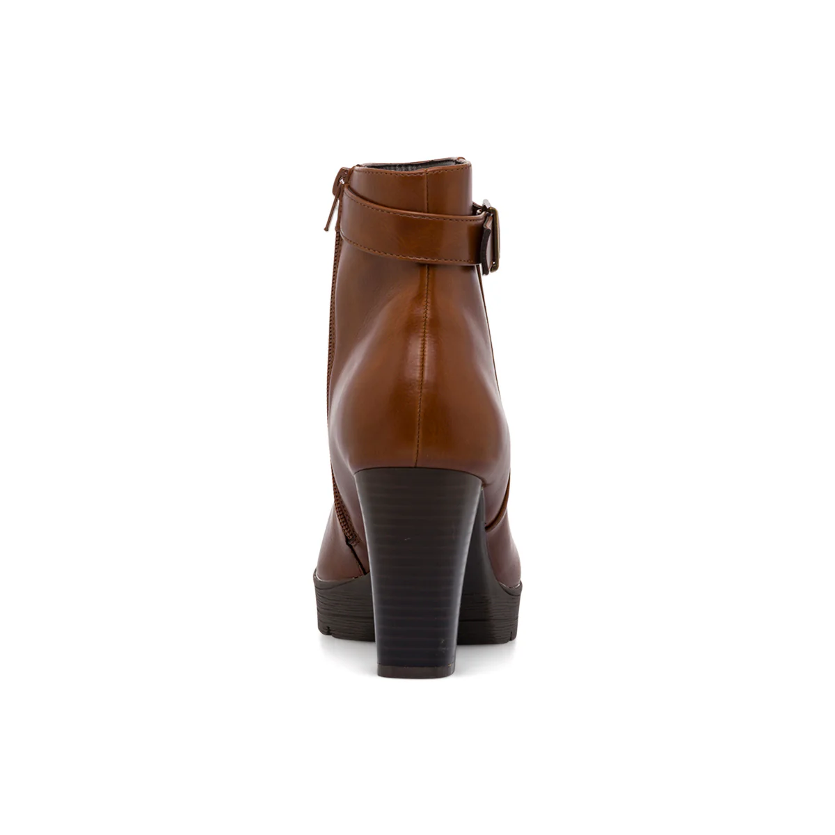 Stivaletti comfort marroni con tacco 9 cm P Soft - Image 4