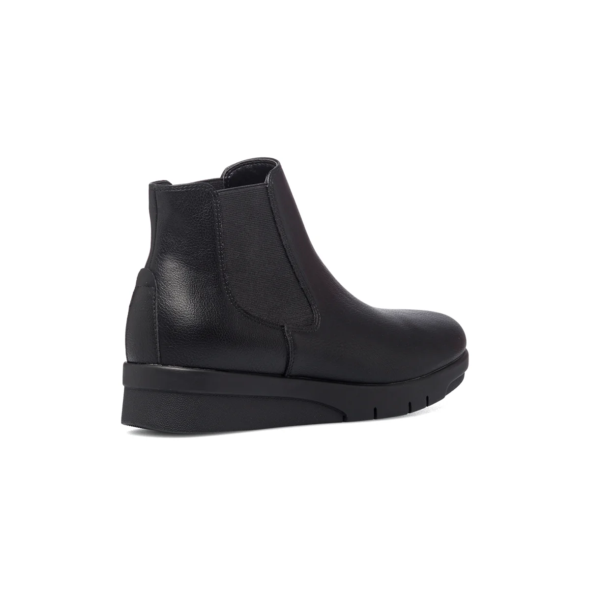 Stivaletti comfort neri con inserti elastici P Soft - Image 3