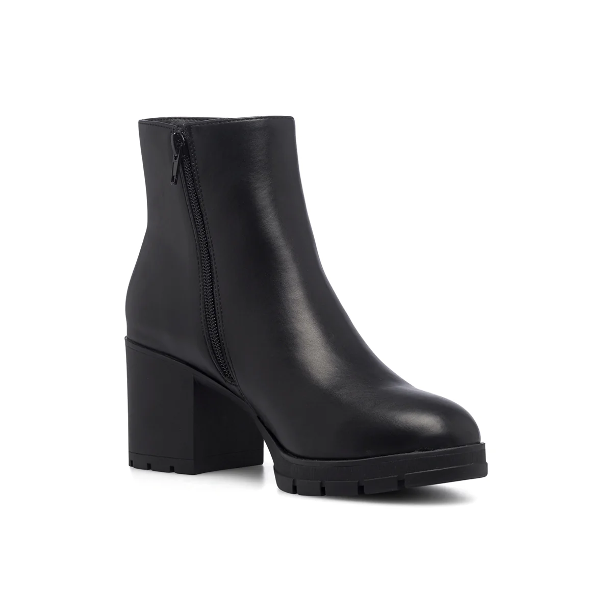 Stivaletti comfort neri con tacco 7 cm P Soft - Image 4