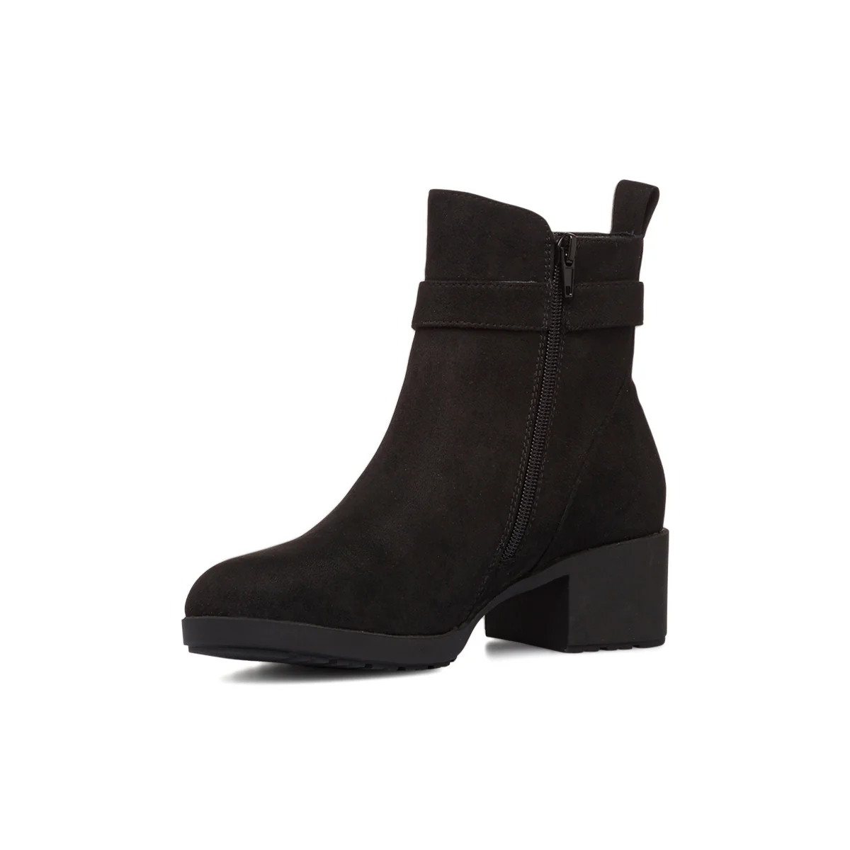 Stivaletti comfort neri da Donna con fibbia P Soft - Image 5