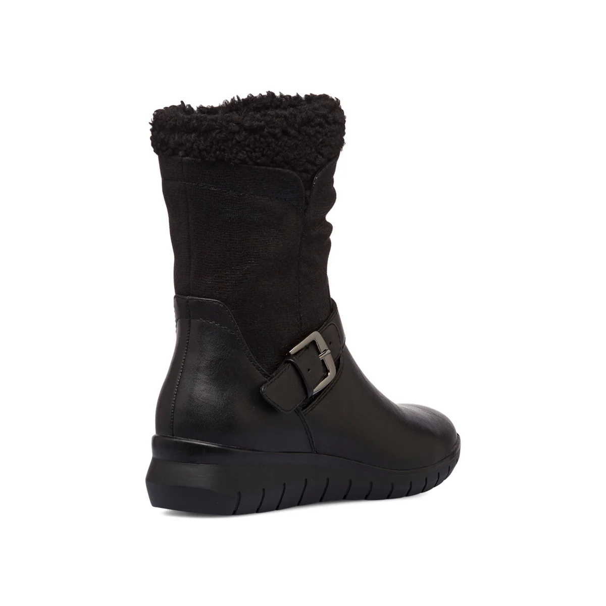 Stivaletti comfort neri da donna con fibbia P Soft - Image 3