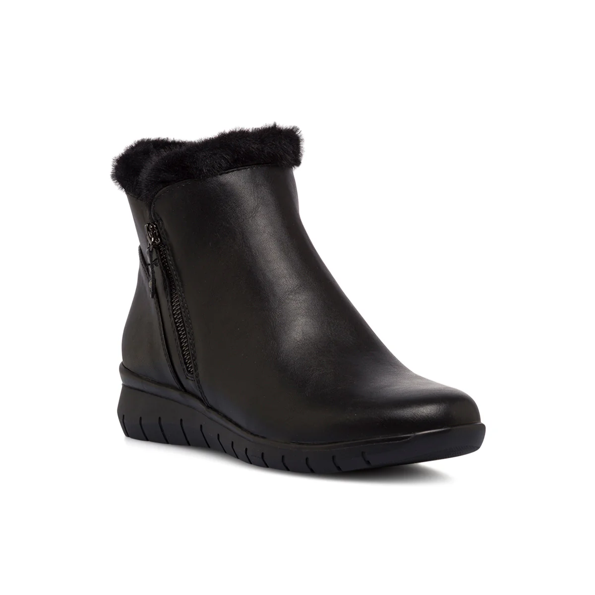 Stivaletti comfort neri da donna con imbottitura interna P Soft - Image 2