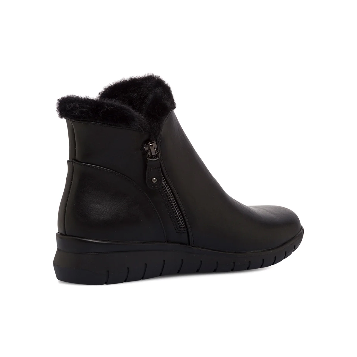 Stivaletti comfort neri da donna con imbottitura interna P Soft - Image 3
