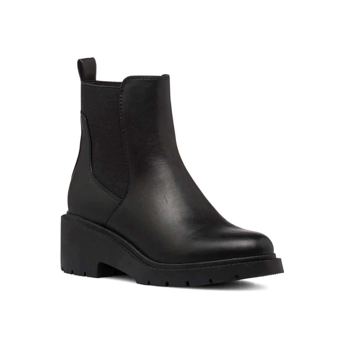 Stivaletti comfort neri da donna con inserto elastico P Soft - Image 2