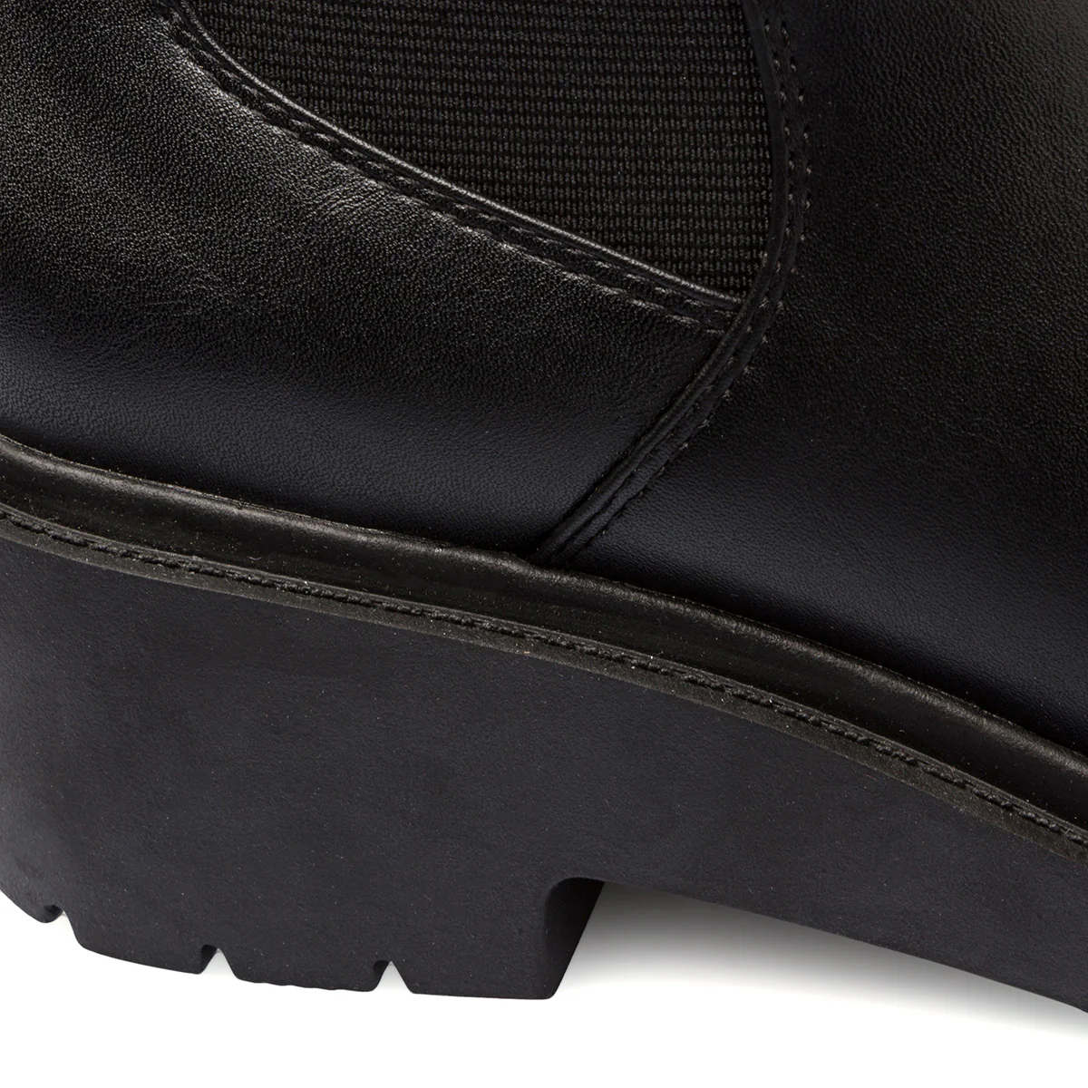 Stivaletti comfort neri da donna con inserto elastico P Soft - Image 6