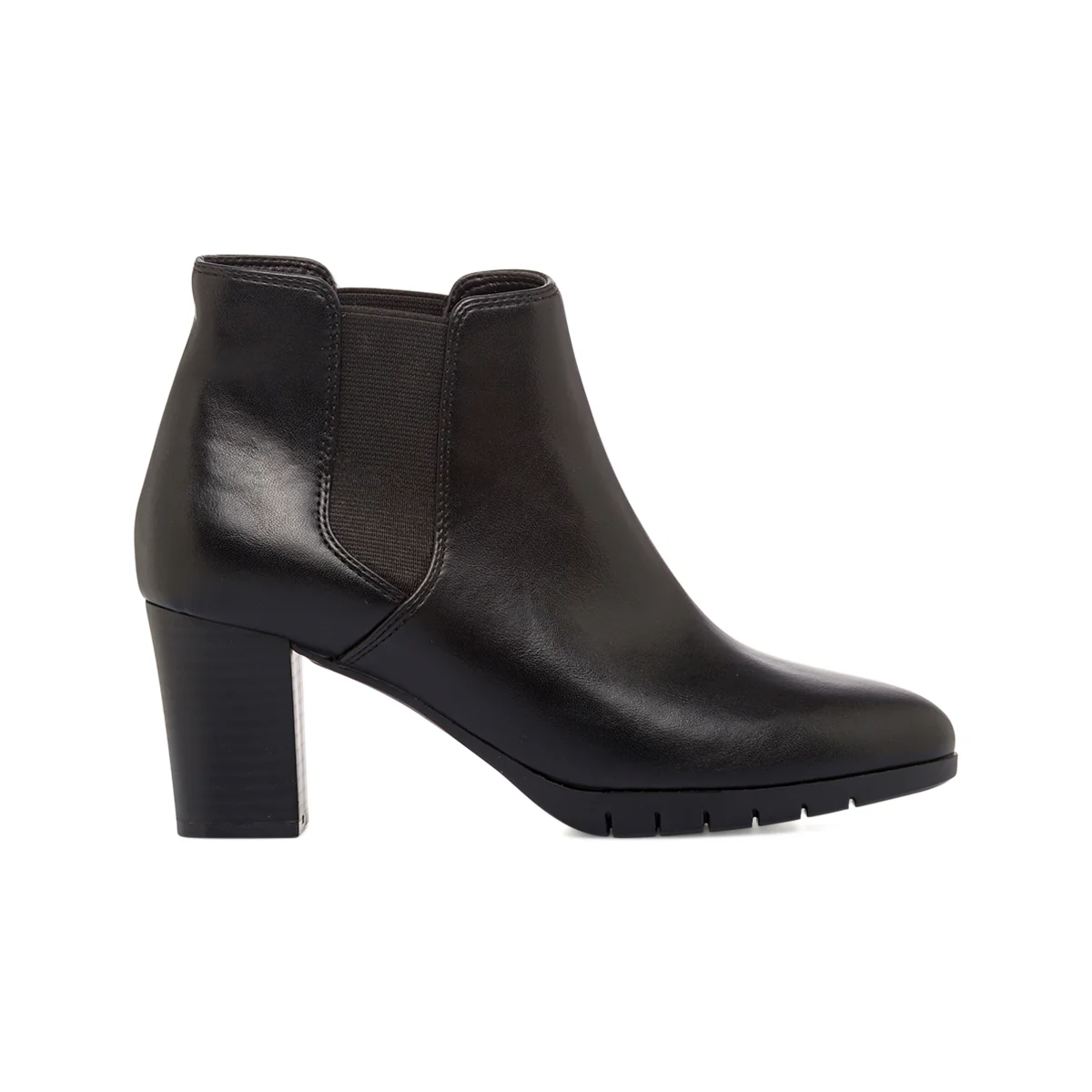 Stivaletti comfort neri da Donna con tacco 6,5 cm P Soft