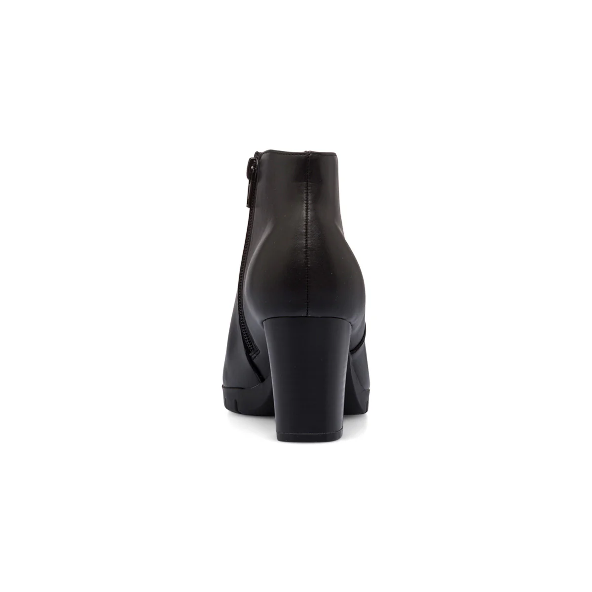 Stivaletti comfort neri da donna con tacco 7 cm ed elastico laterale P Soft - Image 4